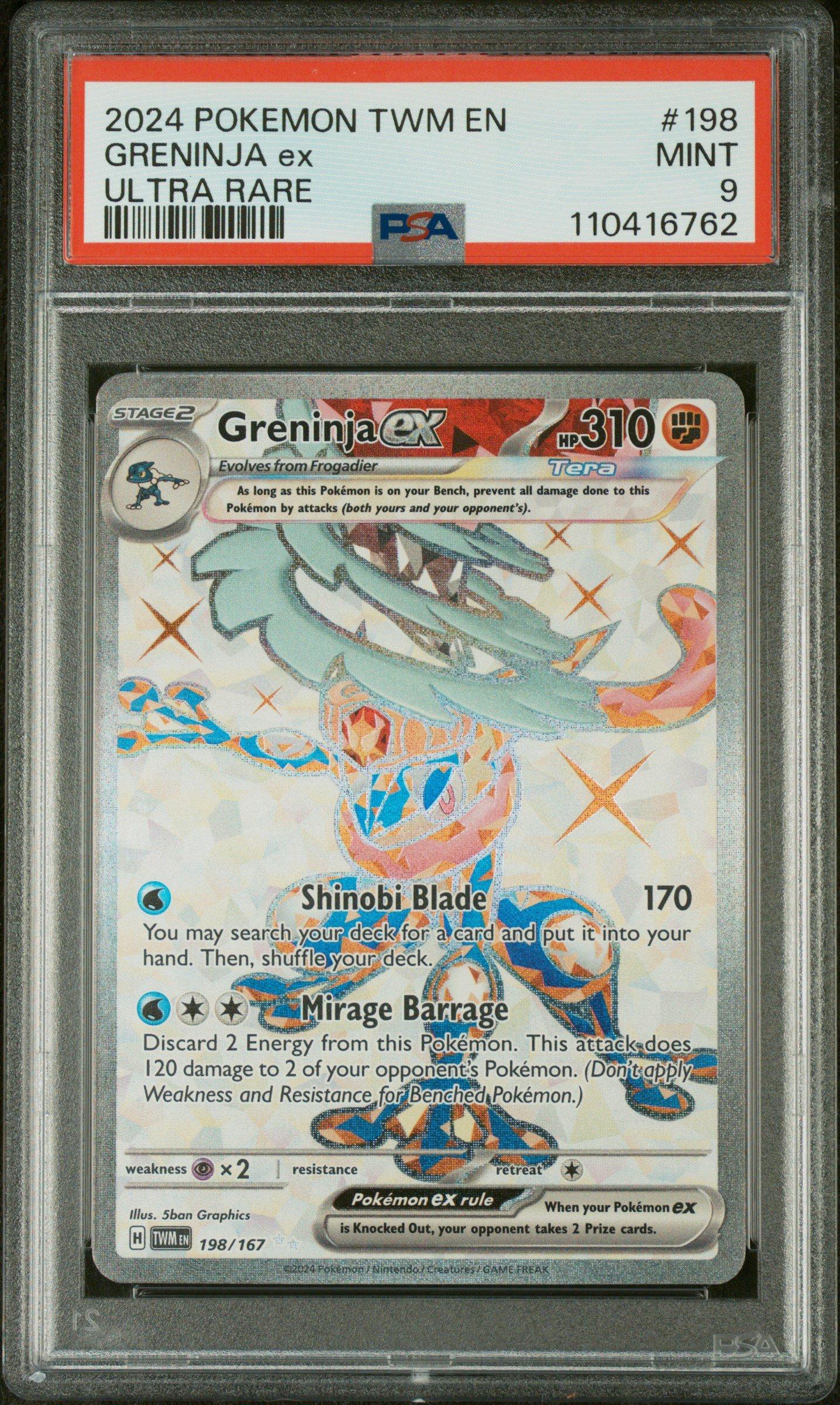 2024 Pokemon Twm En-twilight Masquerade 198 Greninja Ex Ultra Rare