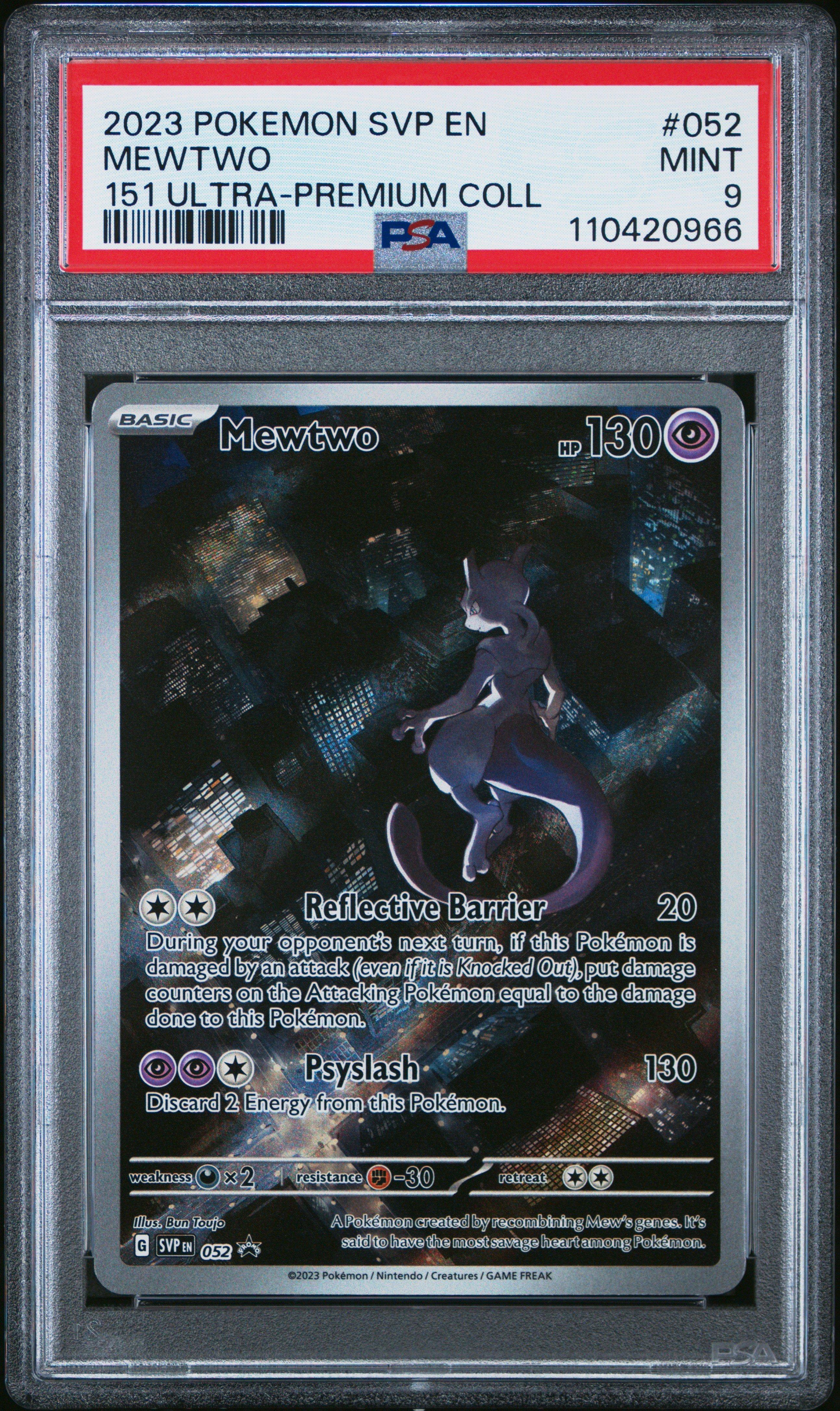 2023 Pokemon Svp En-sv Black Star Promo 052 Mewtwo 151 Ultra