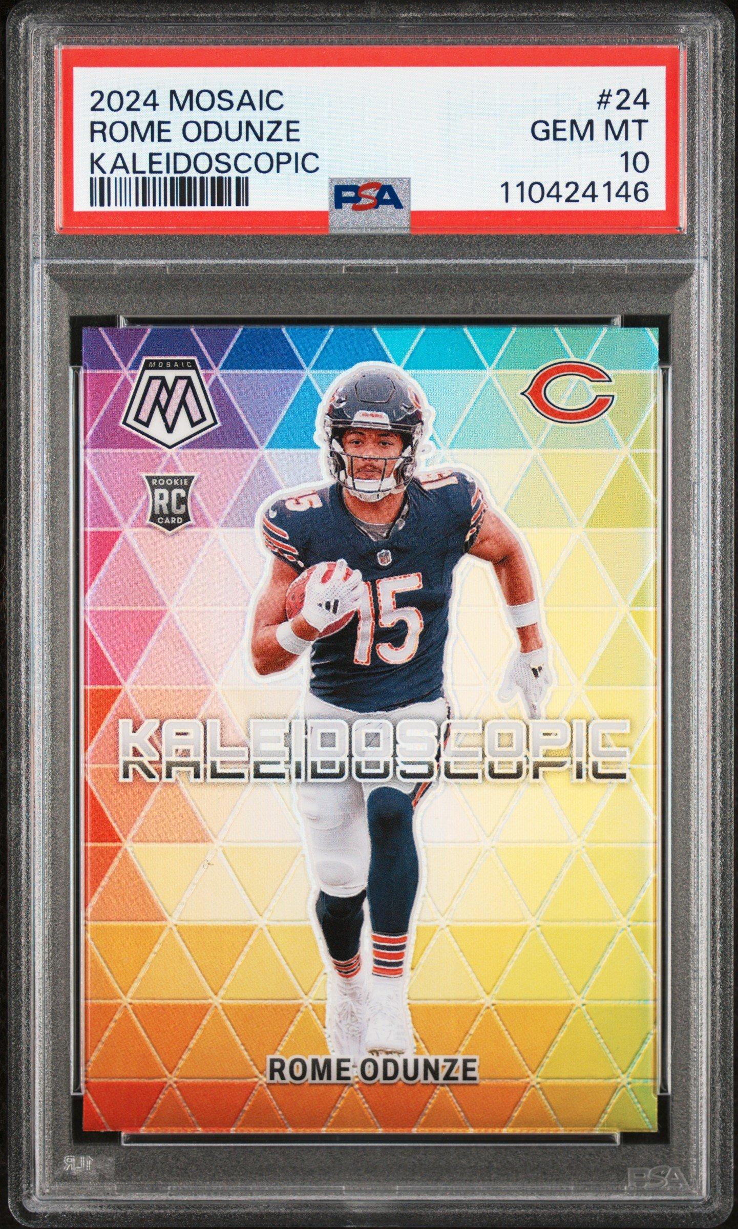 2024 Panini Mosaic Kaleidoscopic 24 Rome Odunze PSA 10 | GameStop