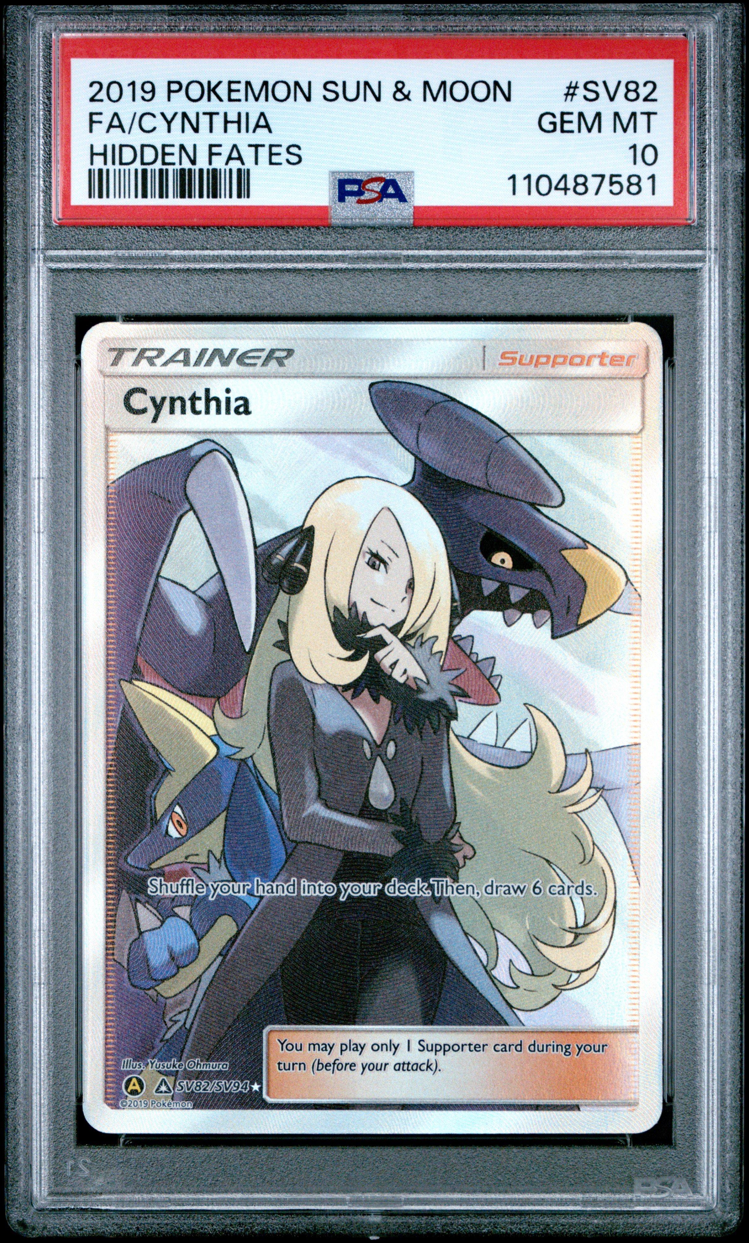 cynthia cards pokemon Cynthia (SV82/SV94) [Sun & Moon: Hidden Fates