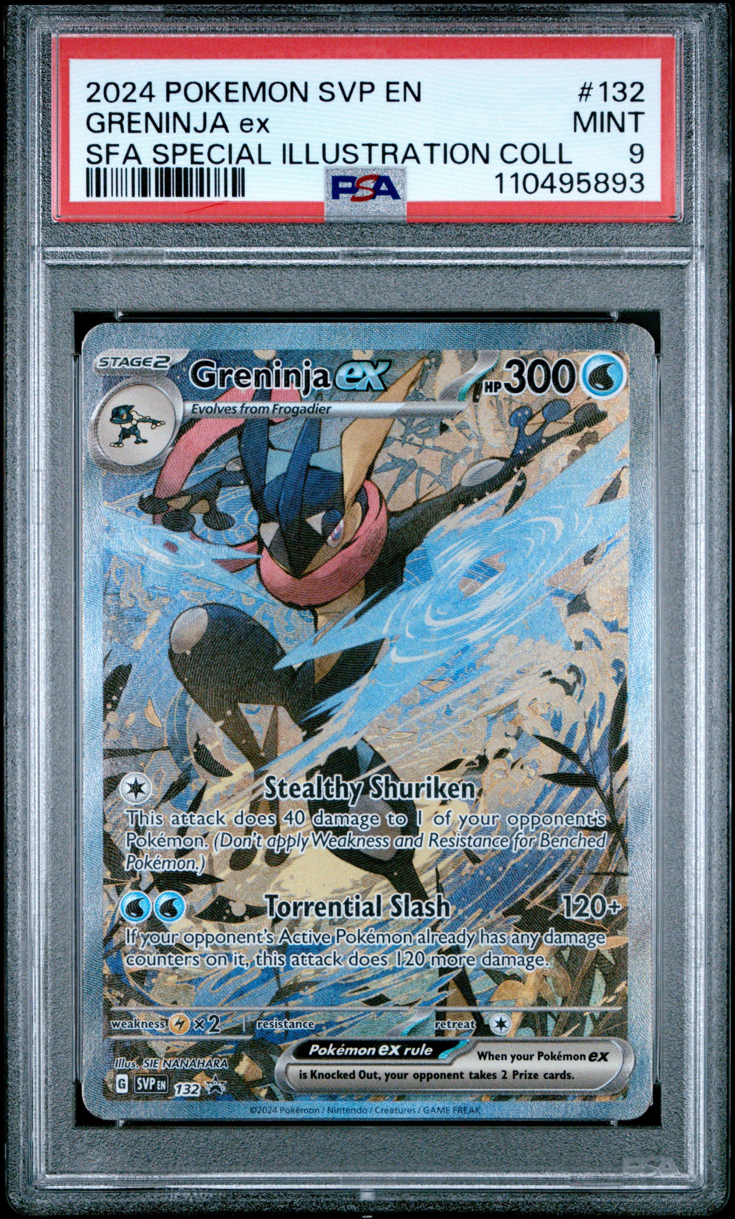 ポケモンカードゲーム 2024 Pokemon SVP EN Greninja ex #132 2024 Pokemon Svp En-sv Black Star Promo 132 Greninja Ex Shrouded
