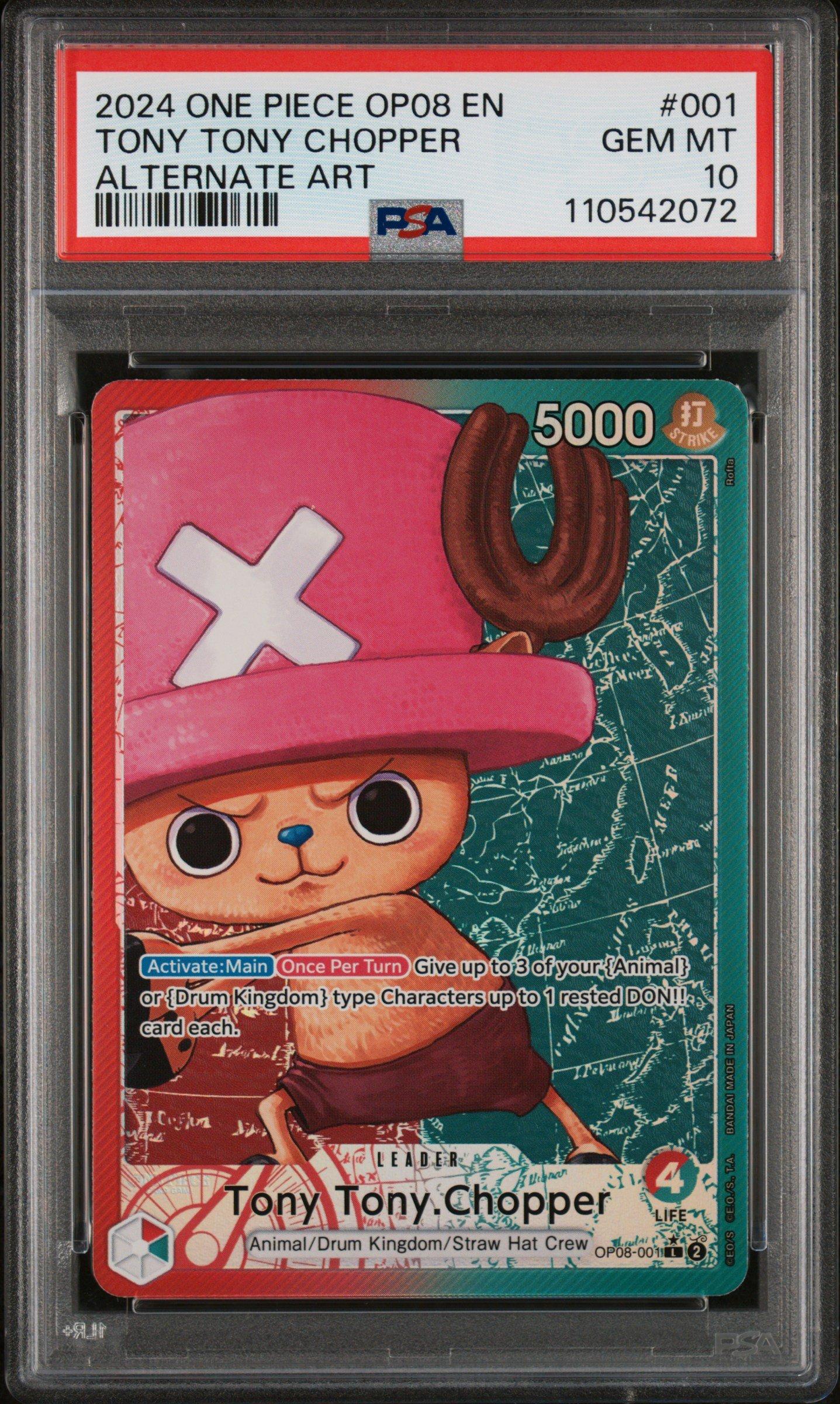2024 One Piece Op08-two Legends 001 Tony Tony Chopper Alternate