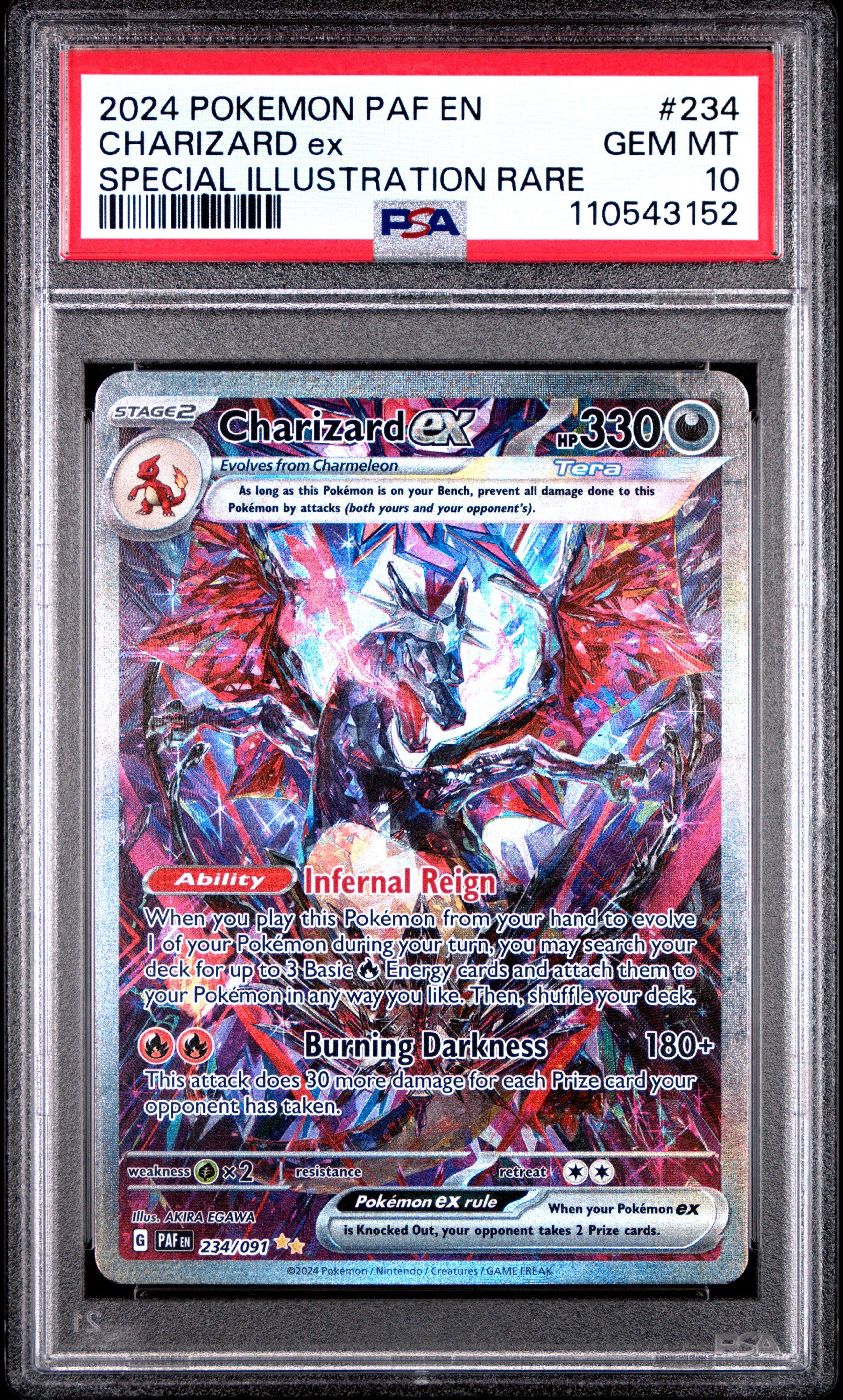 2024 Pokemon Paf En-paldean Fates 234 Charizard Ex Special