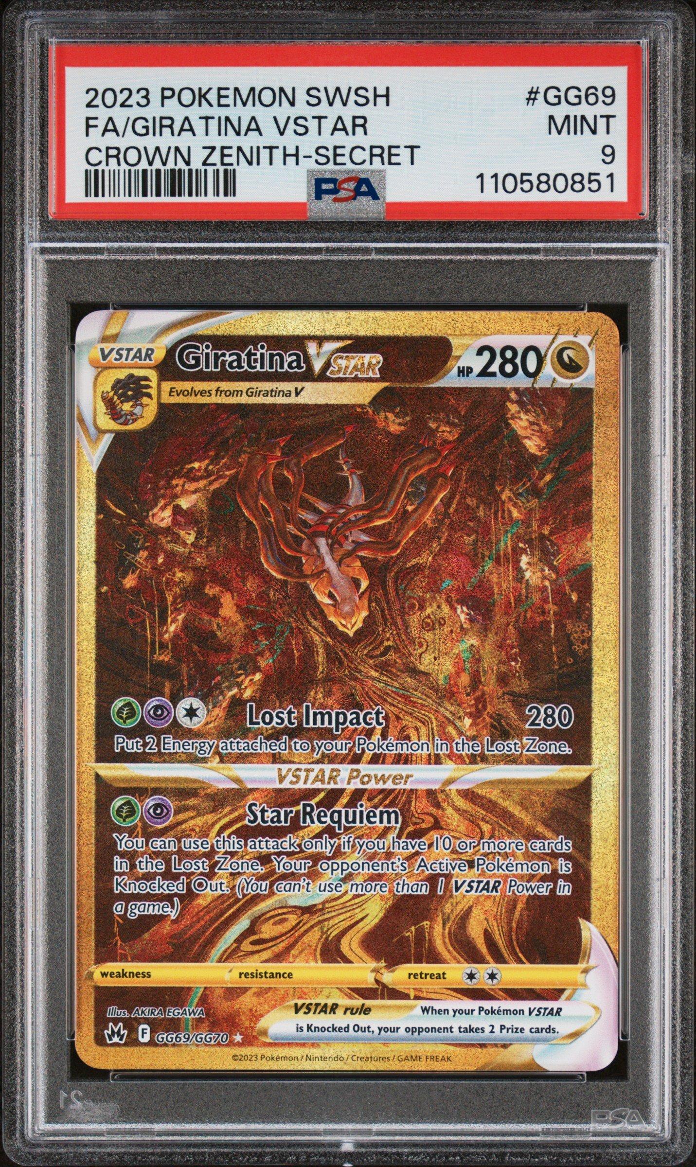 2023 Pokemon Sword And Shield Crown Zenith Gg69 Full Art/giratina