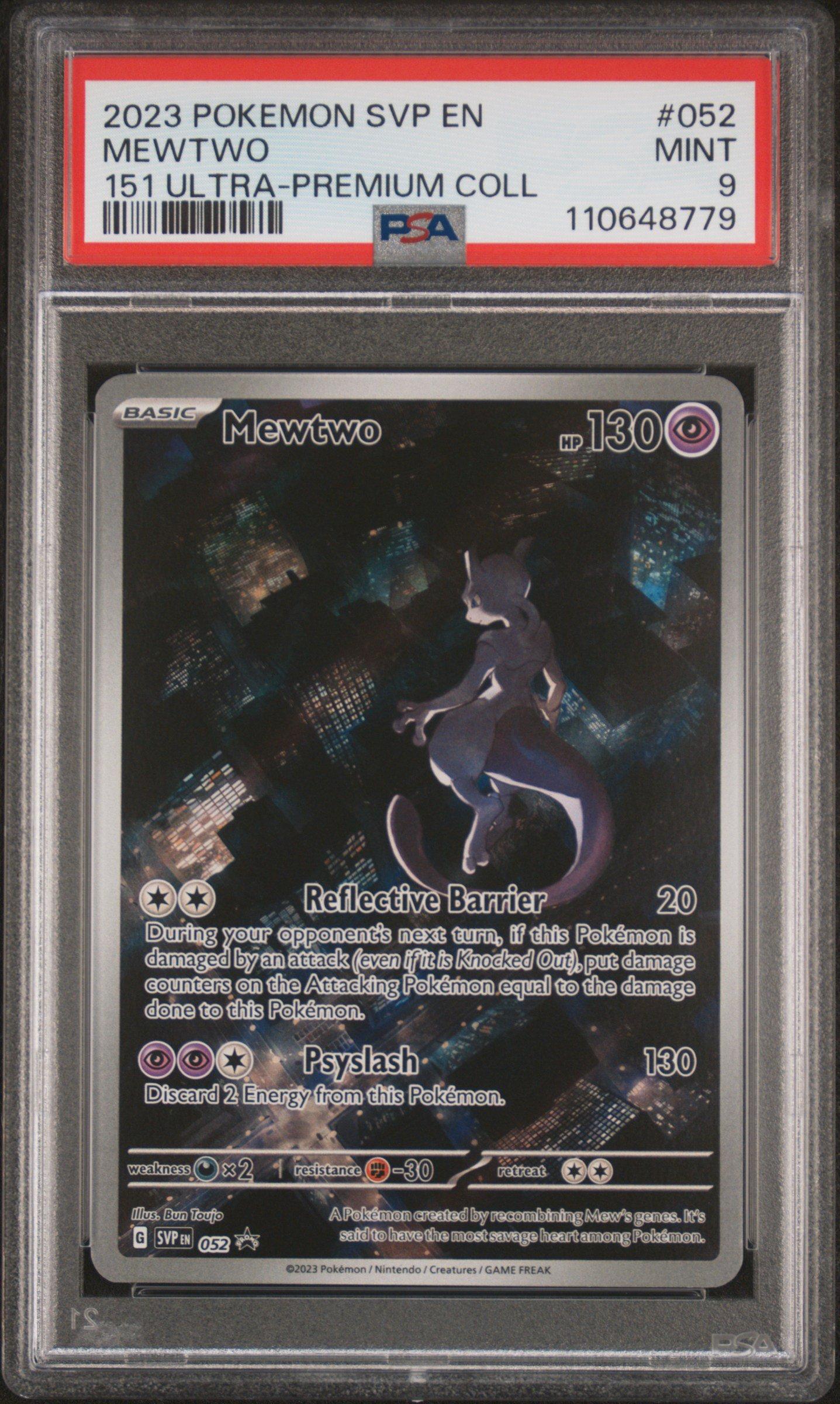 2023 Pokemon Svp En-sv Black Star Promo 052 Mewtwo 151 Ultra