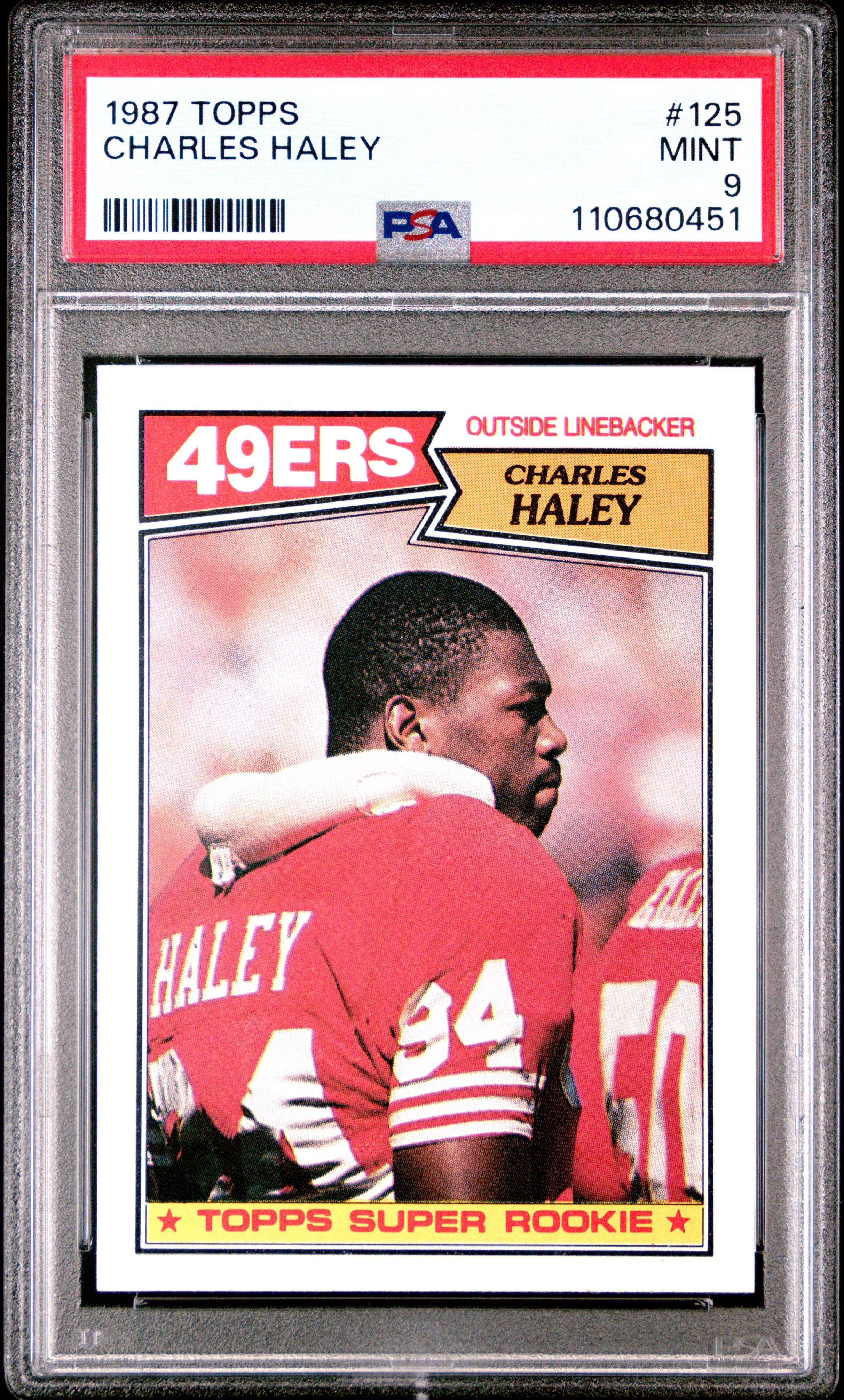 1987 Topps 125 Charles Haley PSA