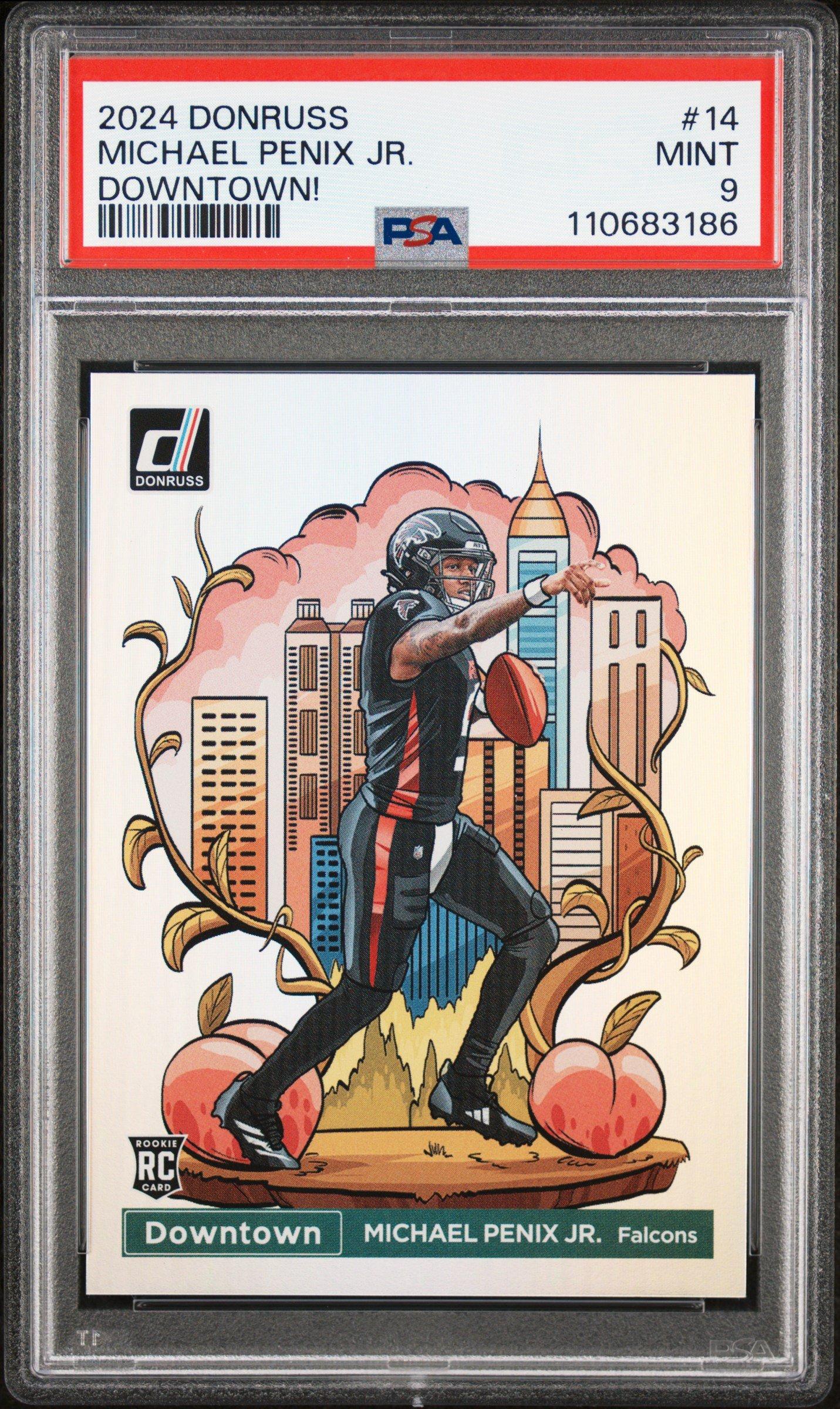2024 Panini Donruss Downtown! 14 Michael Penix Jr. PSA