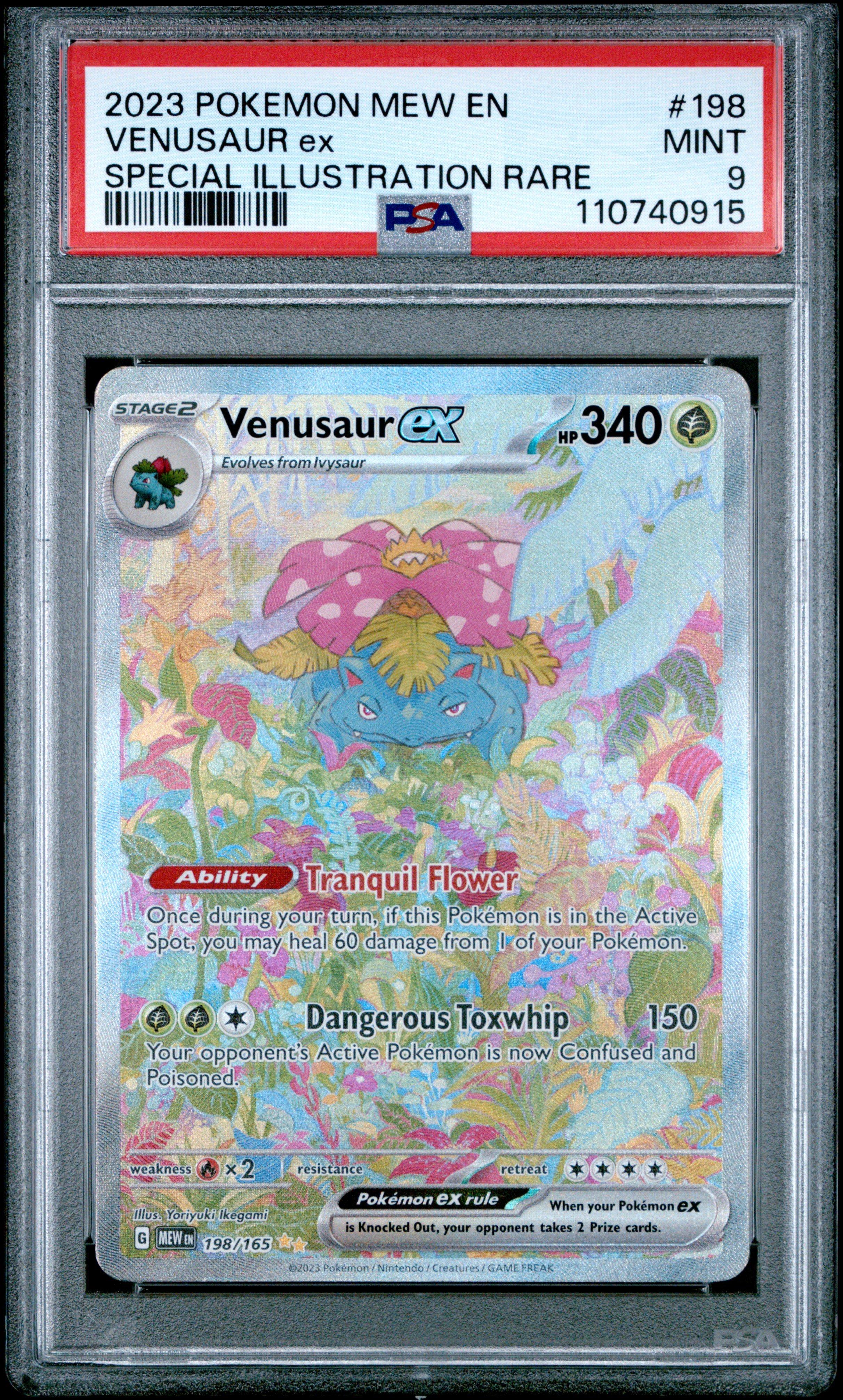 2023 Pokemon Mew En-151 198 Venusaur Ex Special Illustration Rare