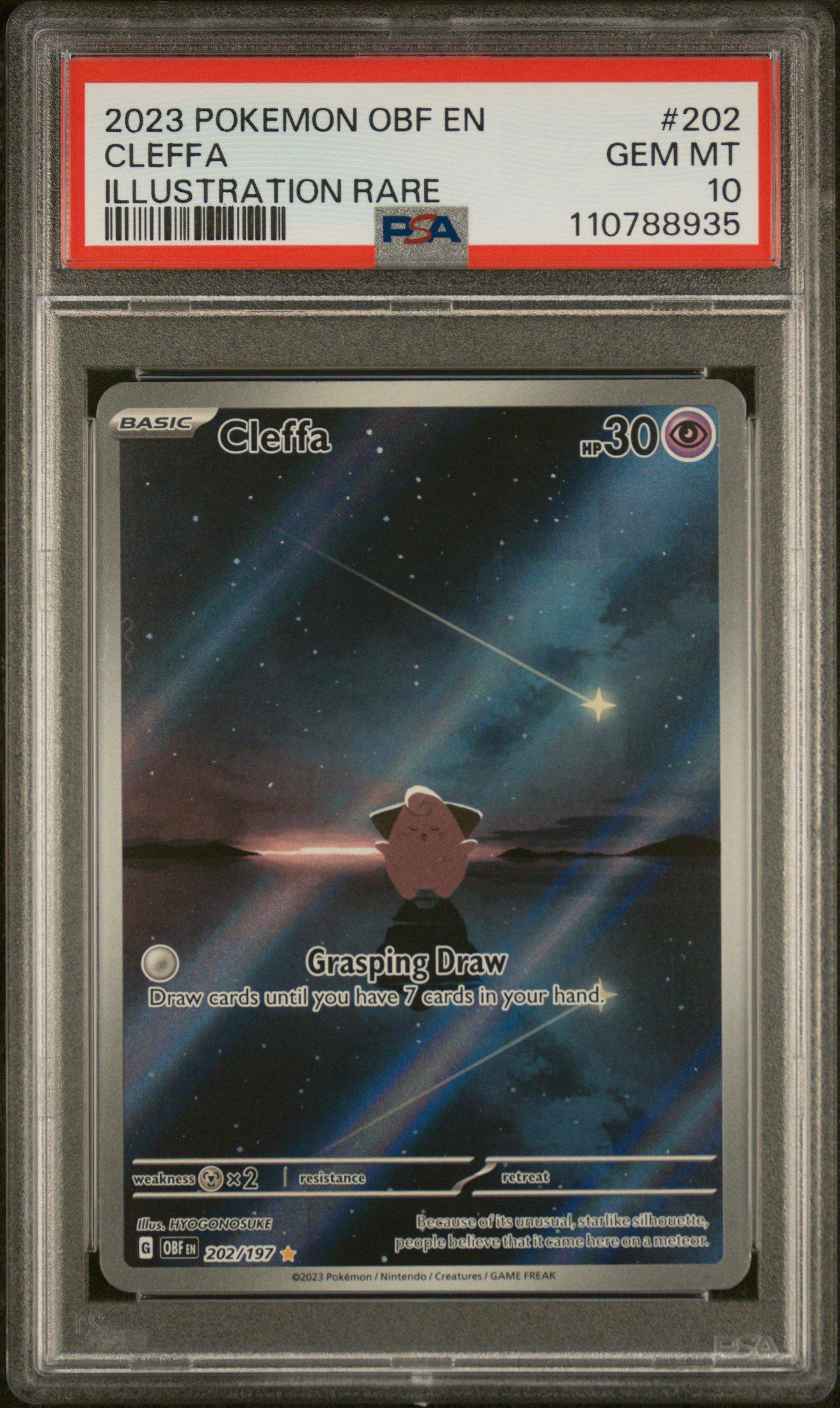 2023 Pokemon Obf En-obsidian Flames 202 Cleffa Illustration Rare
