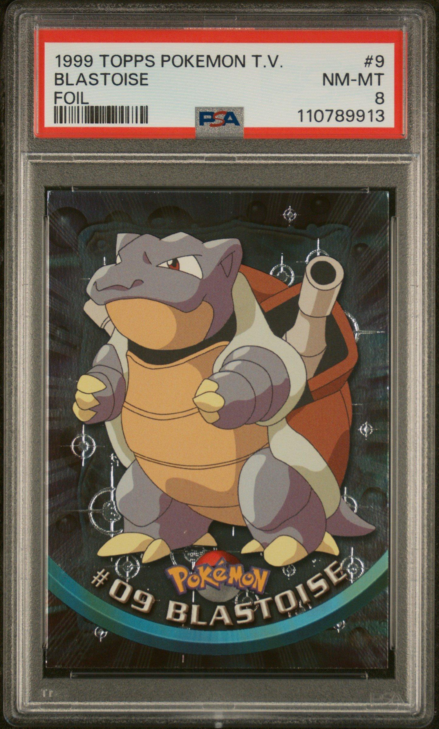 1999 Topps Pokemon Tv 9 Blastoise Foil PSA 8 Graded Card | GameStop