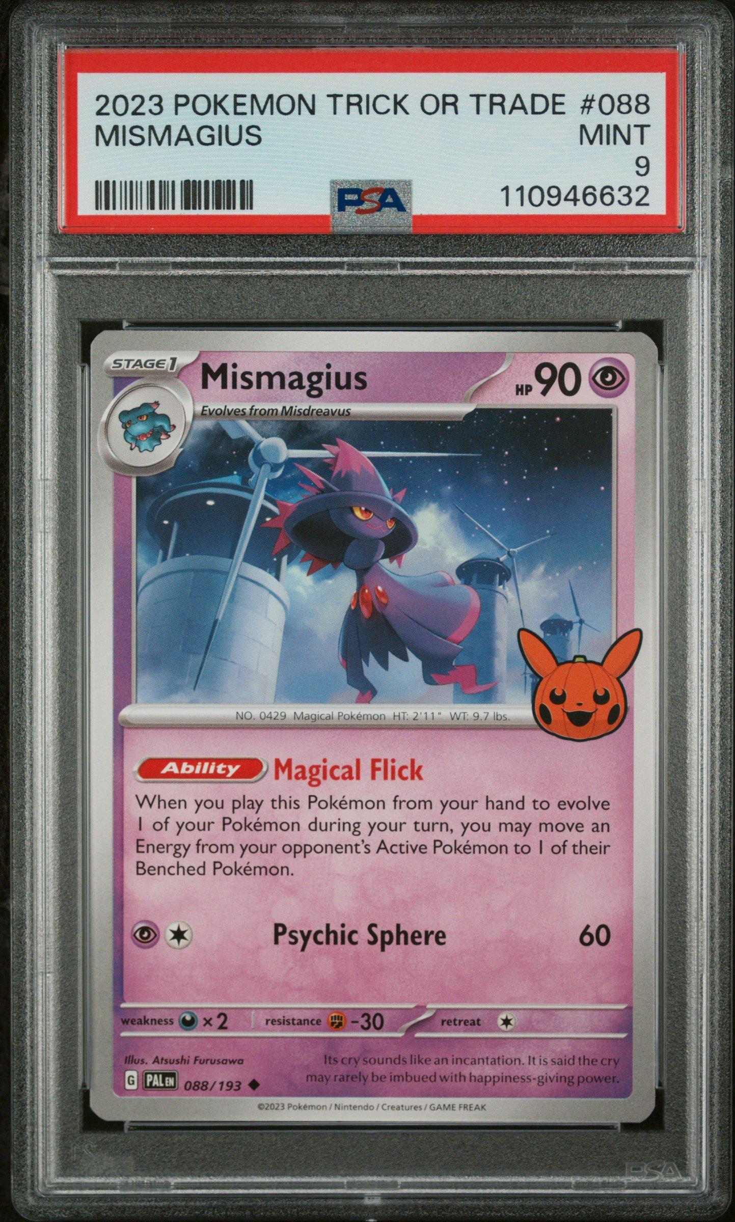 2023 Pokemon Trick Or Trade 088 Mismagius PSA 9 Graded Card | GameStop