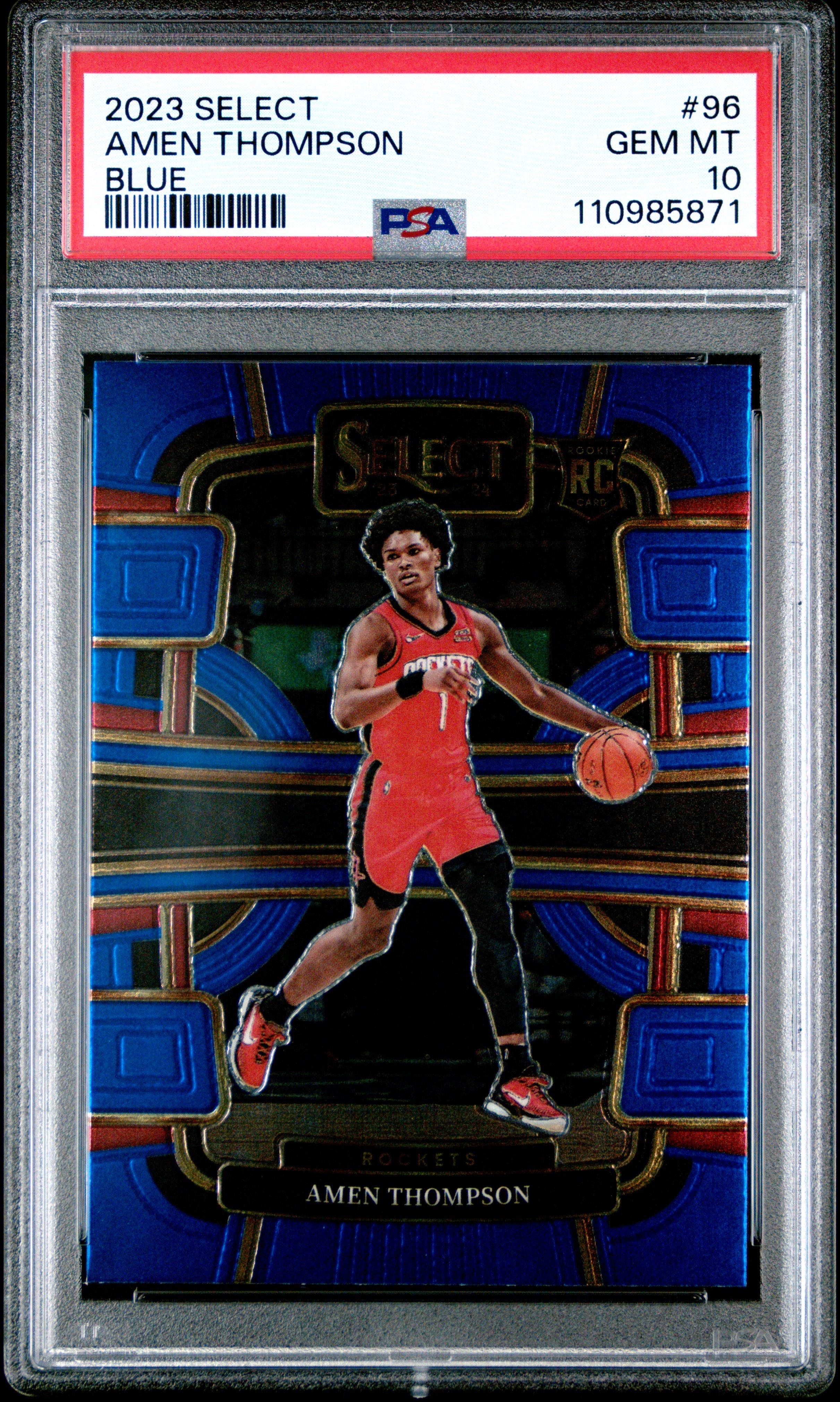 2023 Panini Select 96 Amen Thompson Blue PSA 10