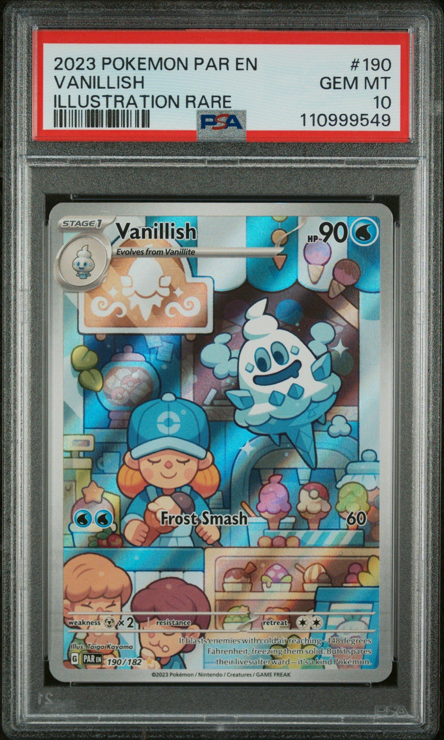 2023 Pokemon Par En-paradox Rift 190 Vanillish Illustration Rare