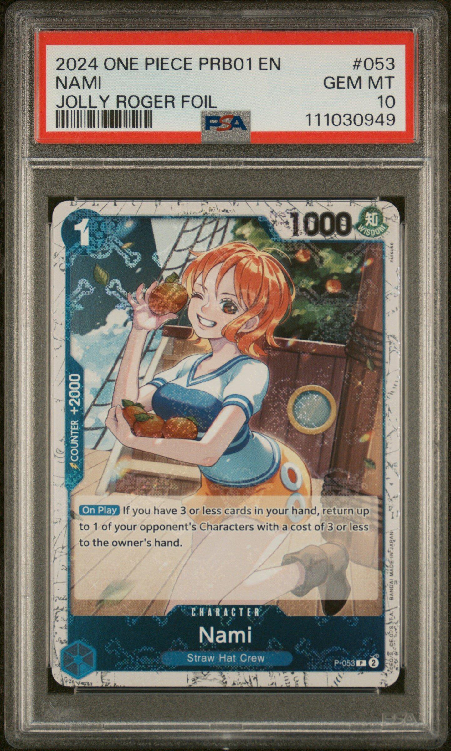 2024 One Piece Prb01-premium Booster -one Piece Card The Best- 053