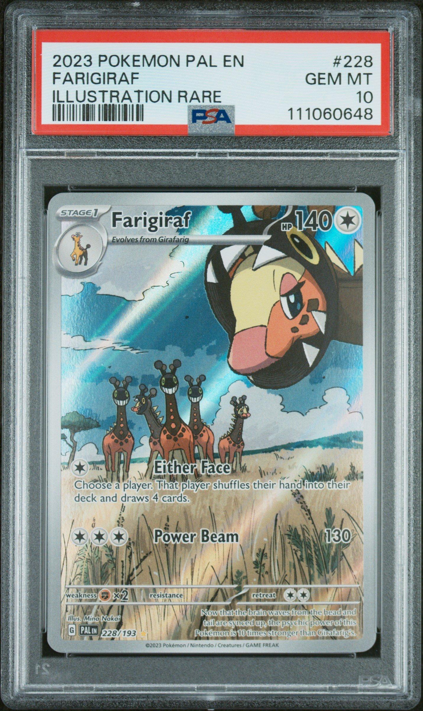 2023 Pokemon Pal En-paldea Evolved 228 Farigiraf Illustration Rare