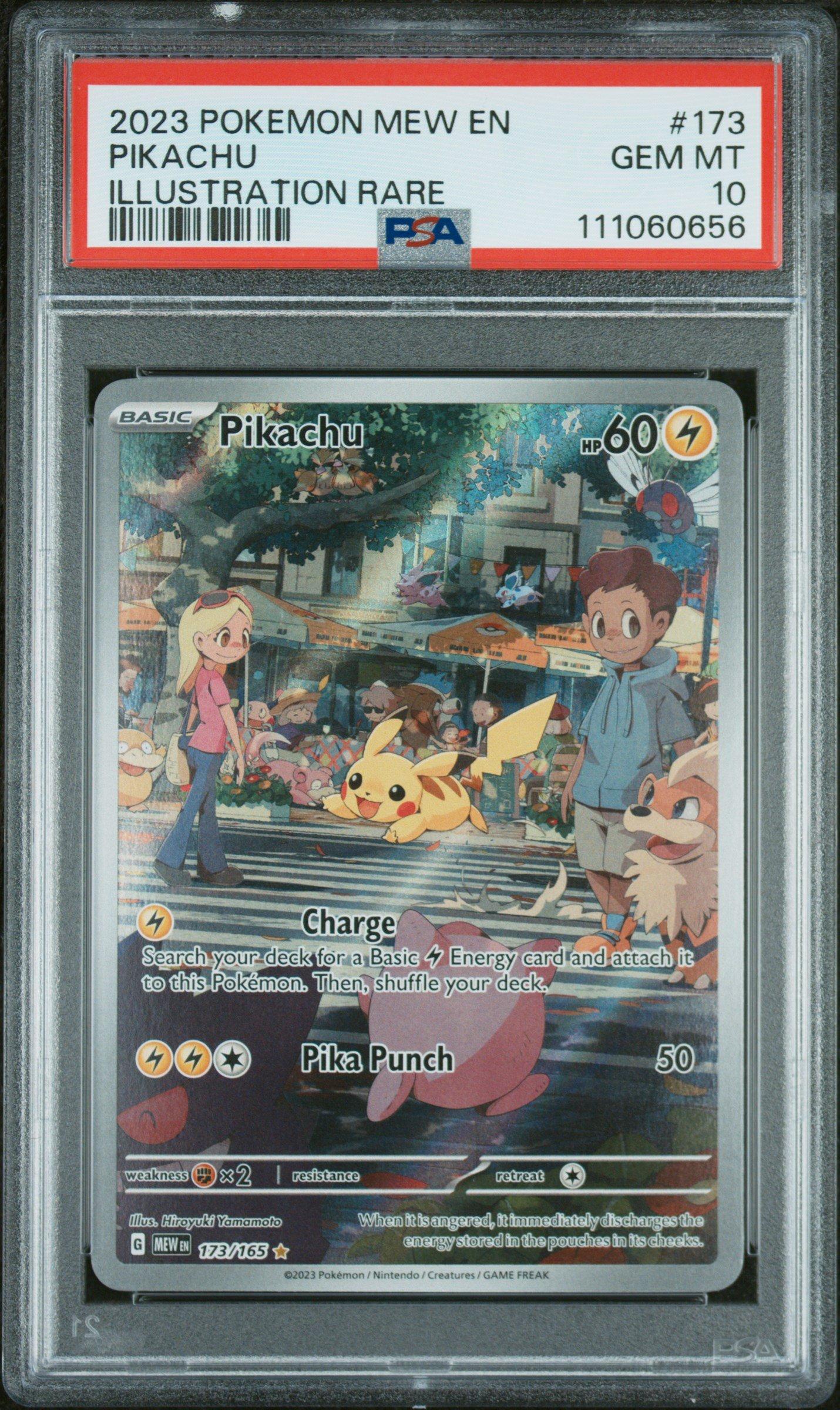 2023 Pokemon Mew En-151 173 Pikachu Illustration Rare PSA 10