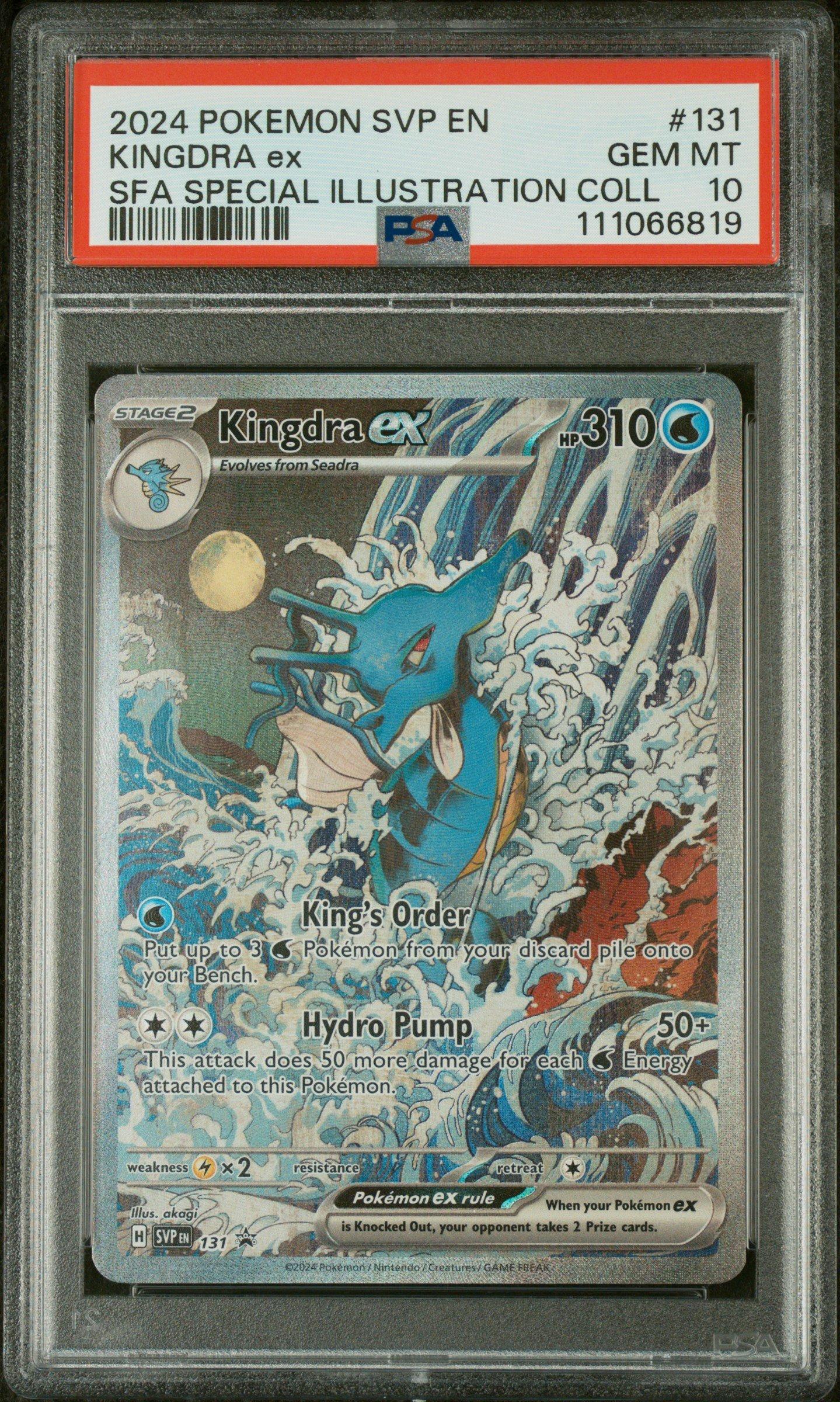 2024 Pokemon Svp En-sv Black Star Promo 131 Kingdra Ex Shrouded