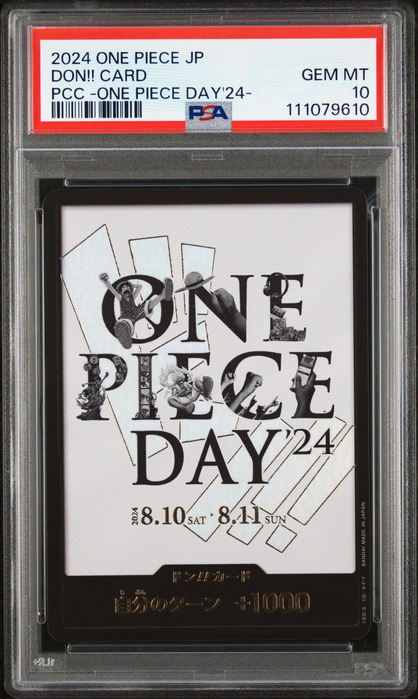 2024 One Piece Japanese Premium Card Collection -one Piece Day'24- Don!! Card PSA 10
