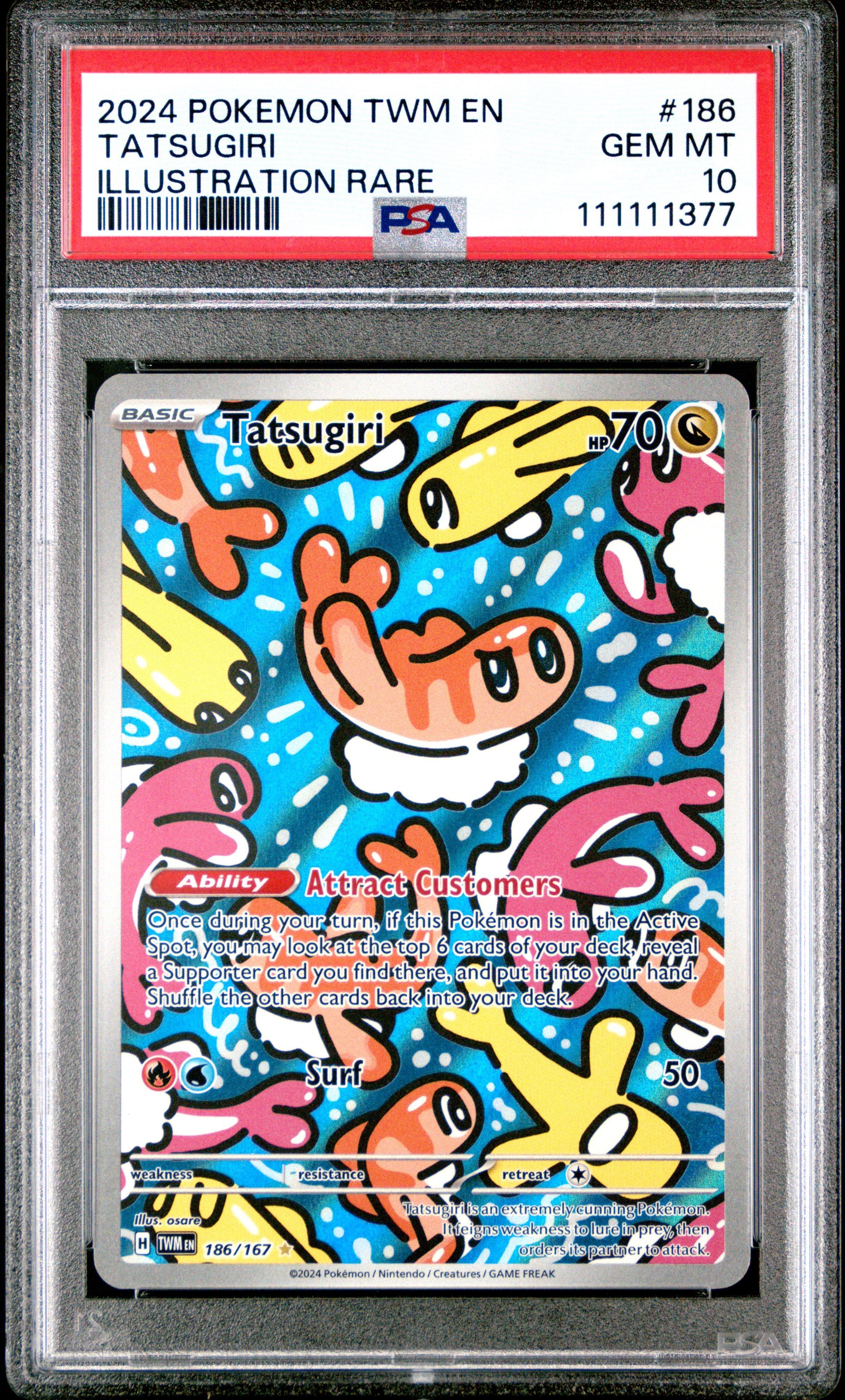 2024 Pokemon Twm En-twilight Masquerade 186 Tatsugiri Illustration