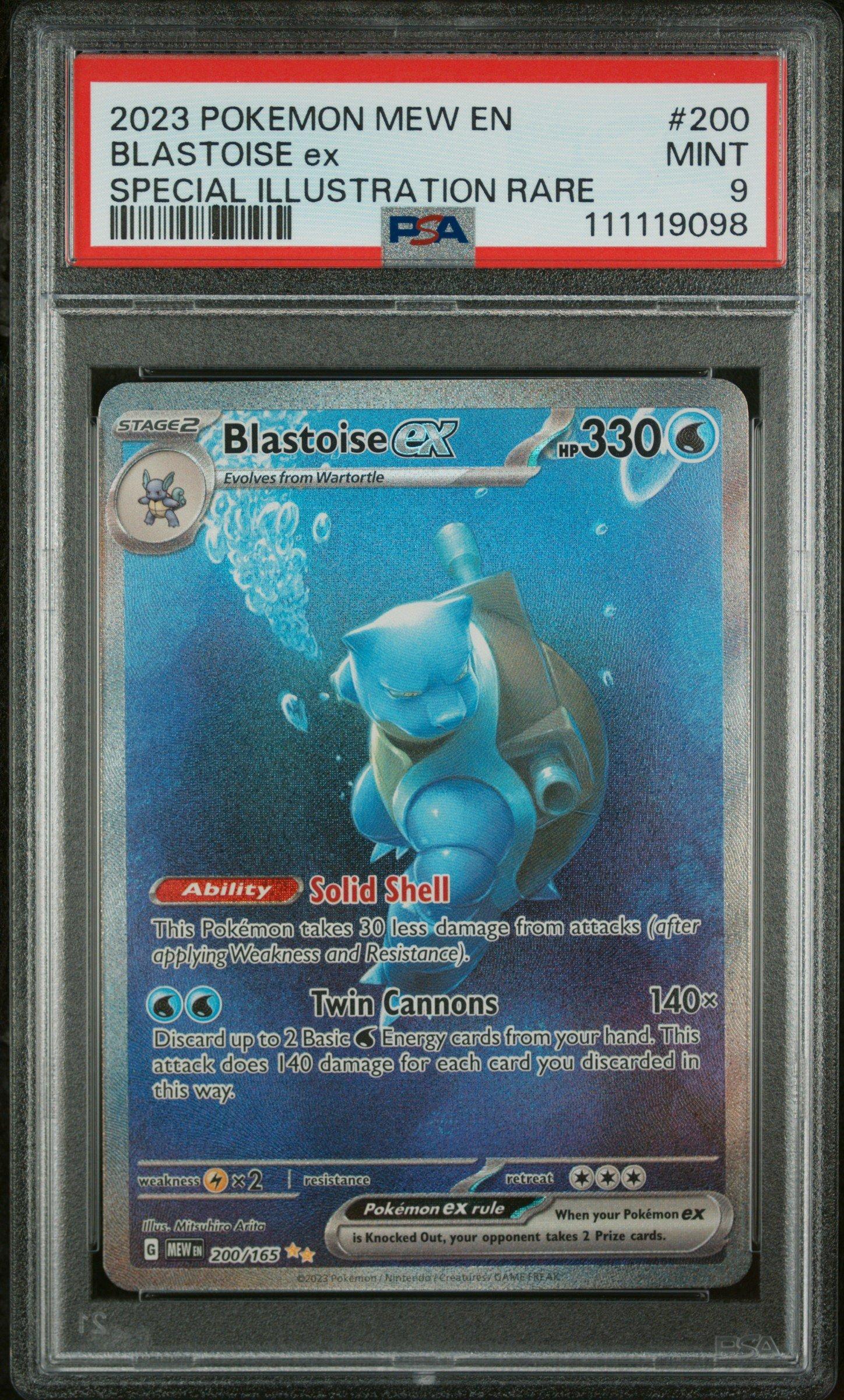 2023 Pokemon Mew En-151 200 Blastoise Ex Special Illustration Rare
