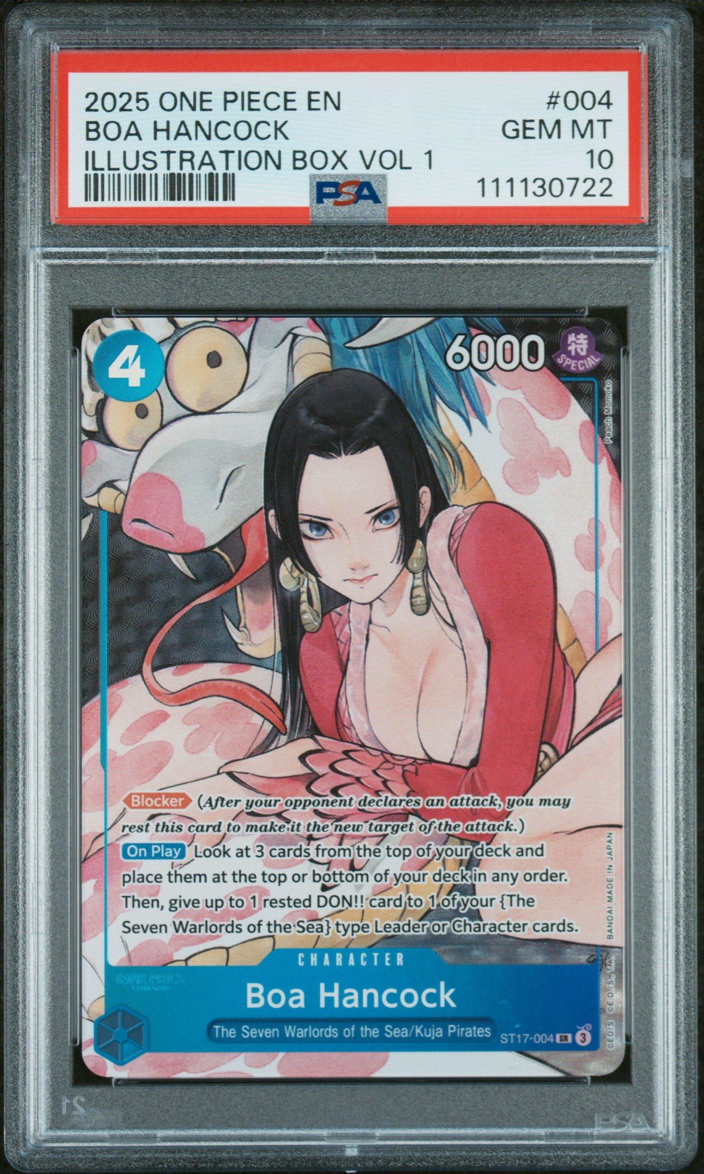 2025 One Piece Promos 004 Boa Hancock Illustration Box Vol 1 PSA 10