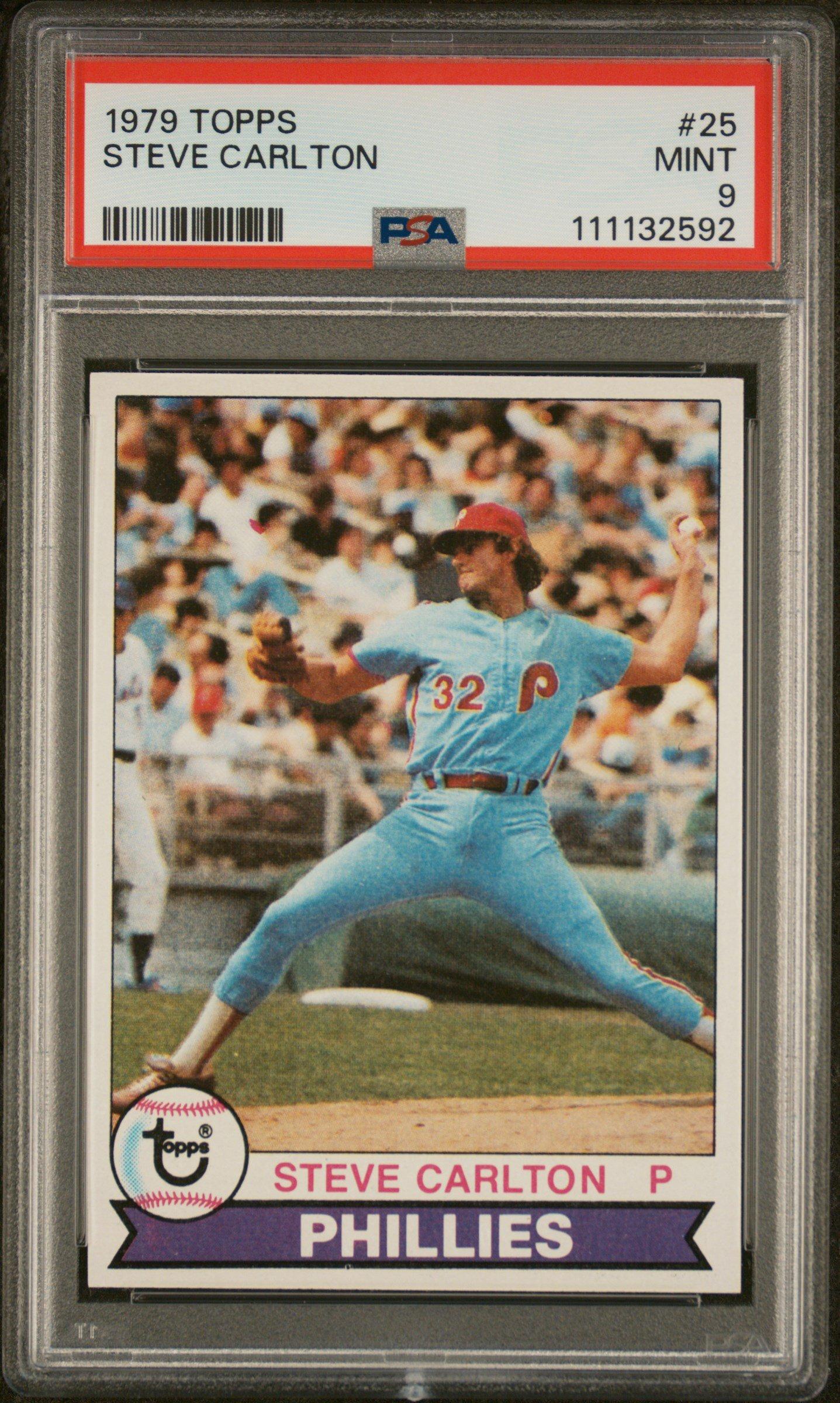 1979 Topps 25 Steve Carlton PSA 9