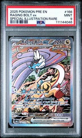 2025 Pokemon Pre En-prismatic Evolutions 166 Raging Bolt Ex