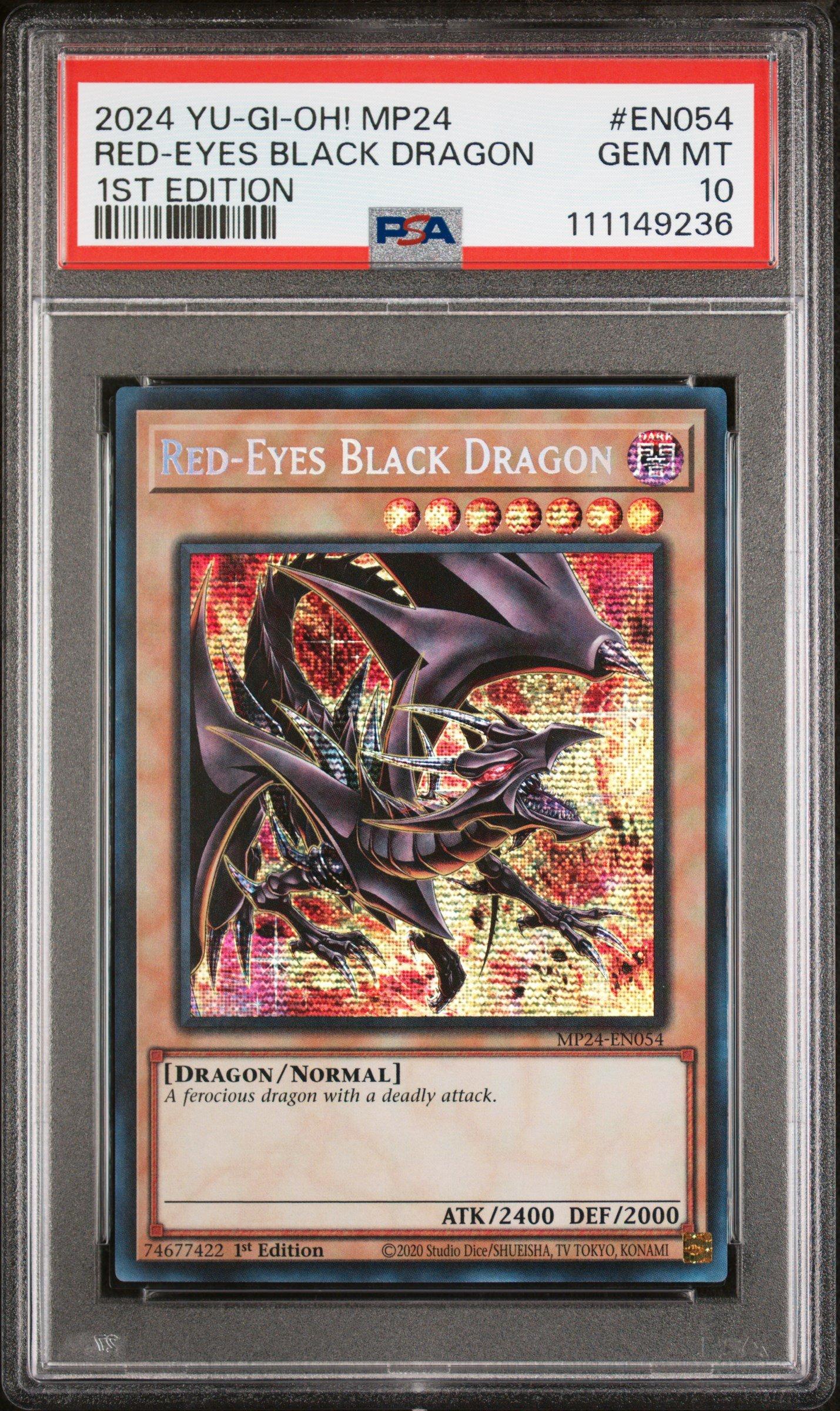 2024 Yu-gi-oh! Mp24-25th Anniversary Tin: Dueling Mirrors En054 Red-eyes Black Dragon 1st Edition PSA 10