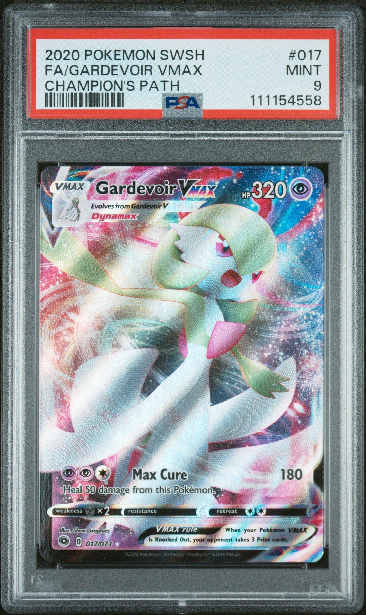 2020 Pokemon Sword & Shield Champion's Path 017 Full Art/gardevoir Vmax PSA