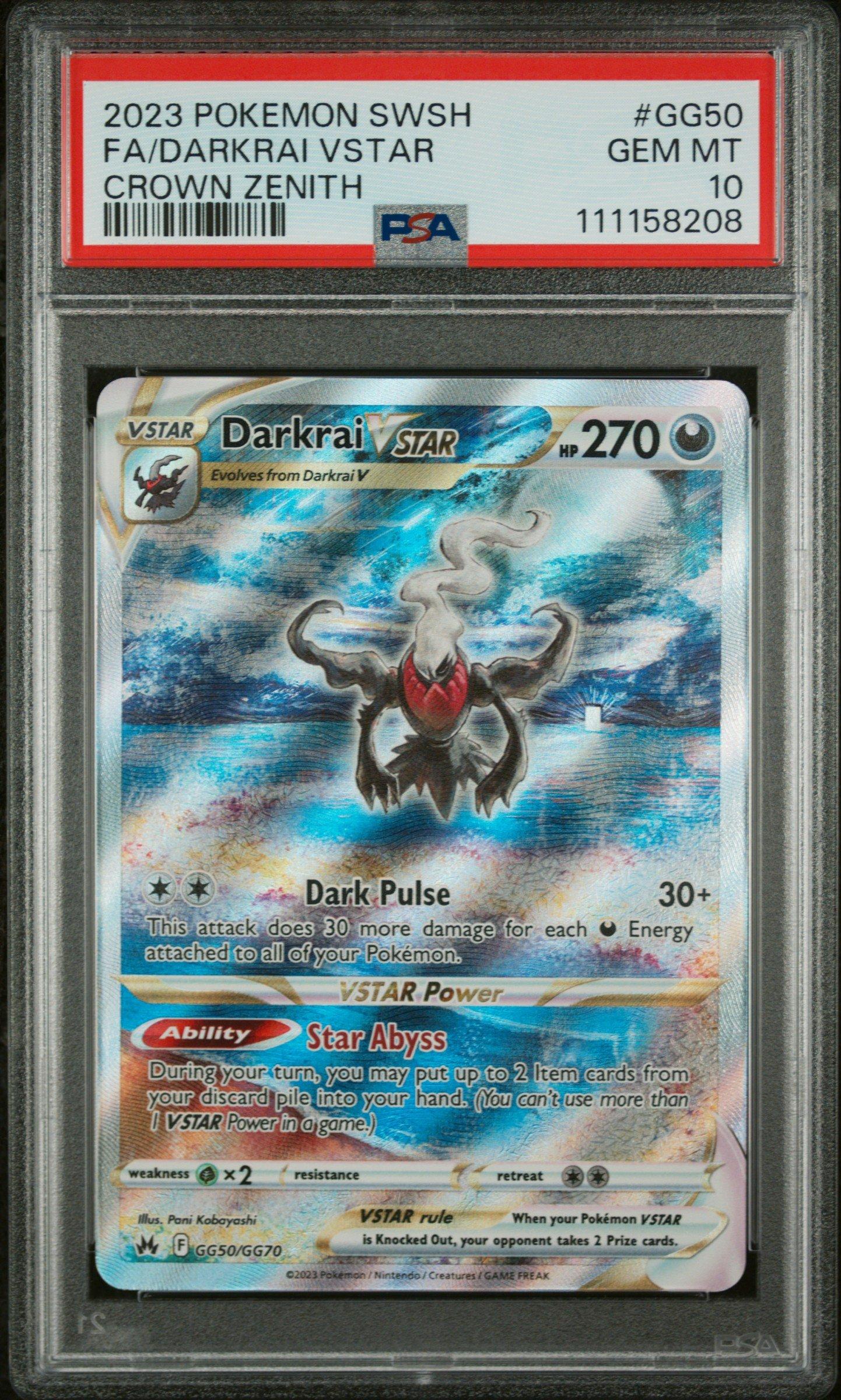 Darkrai Vstar GG50 PSA 10