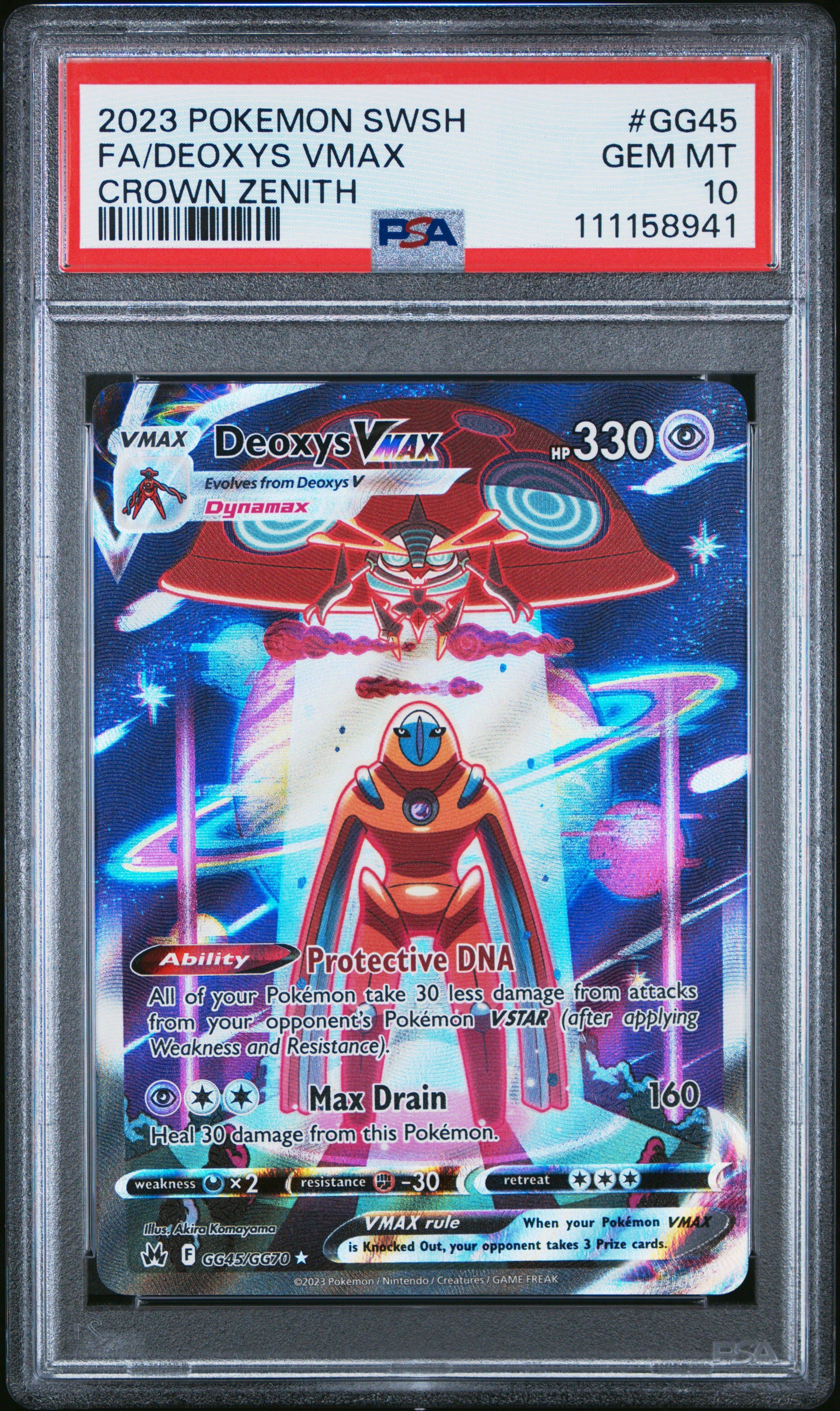 2023 Pokemon Sword And Shield Crown Zenith Gg45 Full Art/deoxys