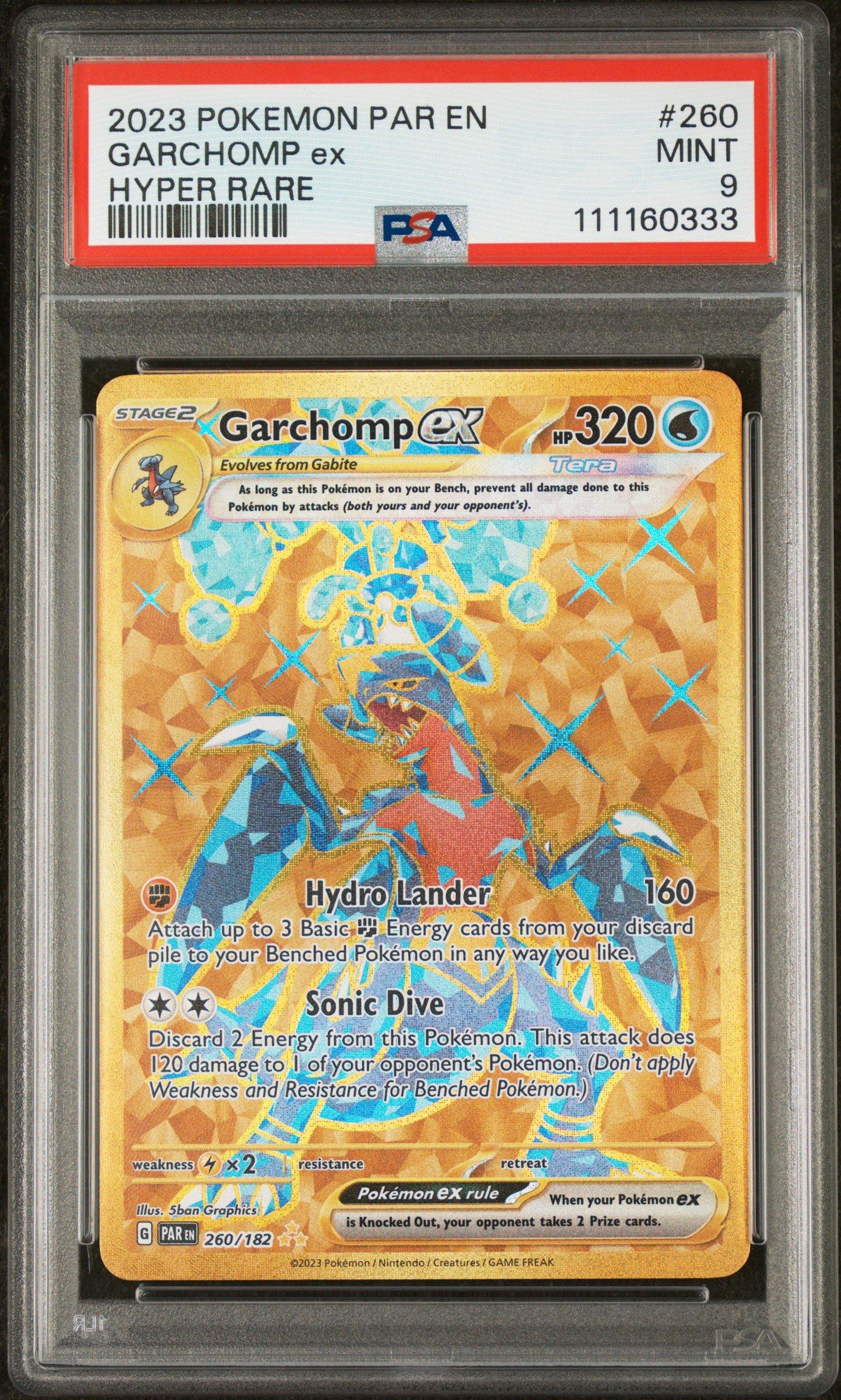 2023 Pokemon Par En-paradox Rift 260 Garchomp Ex Hyper Rare PSA