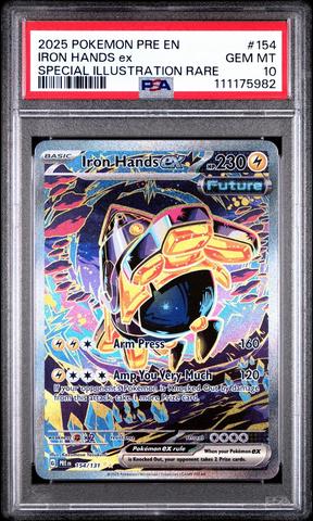 ミラクル2025 2025 Pokemon Pre En-prismatic Evolutions 154 Iron Hands Ex