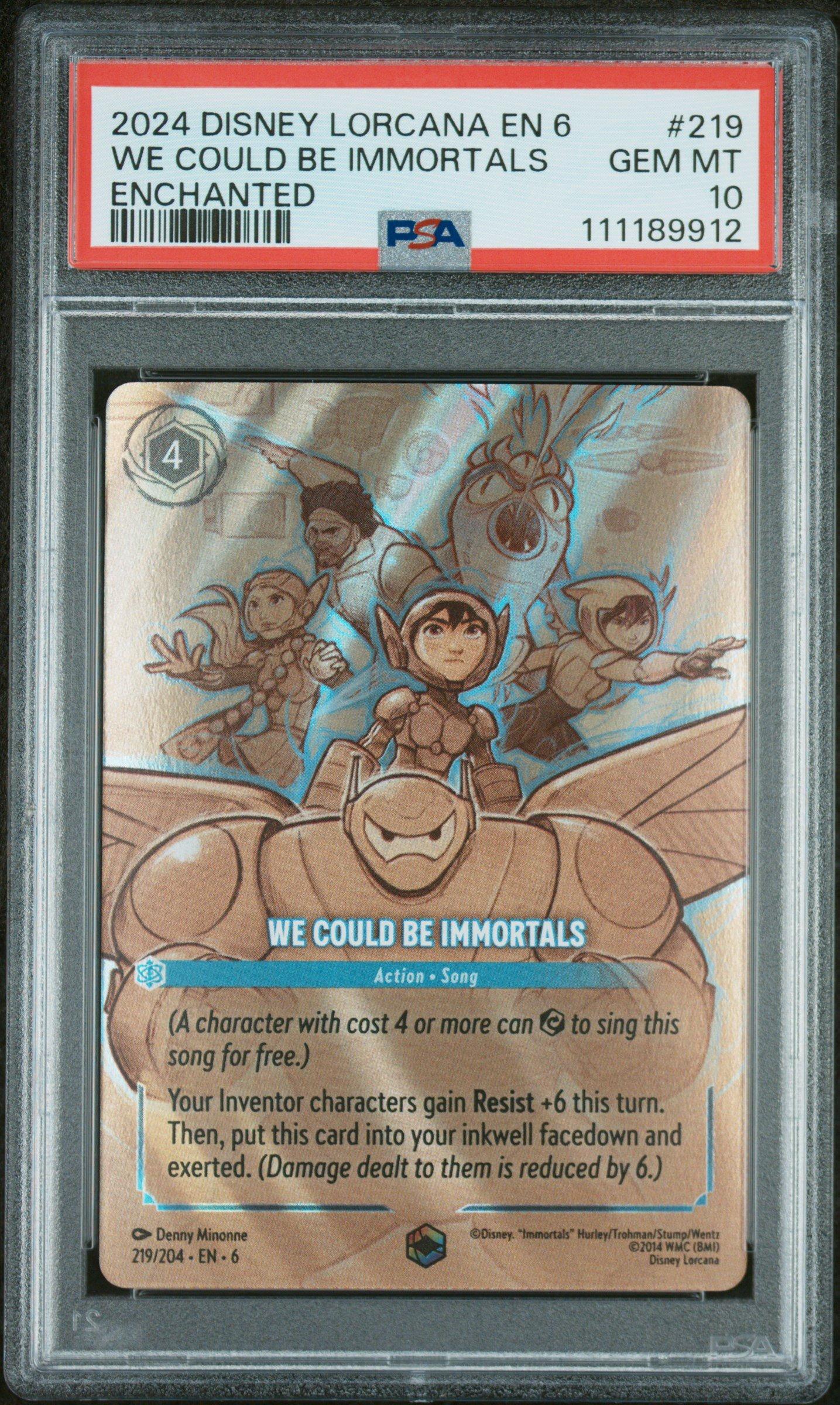 2024 Disney Lorcana En 6-azurite Sea 219 We Could Be Immortals