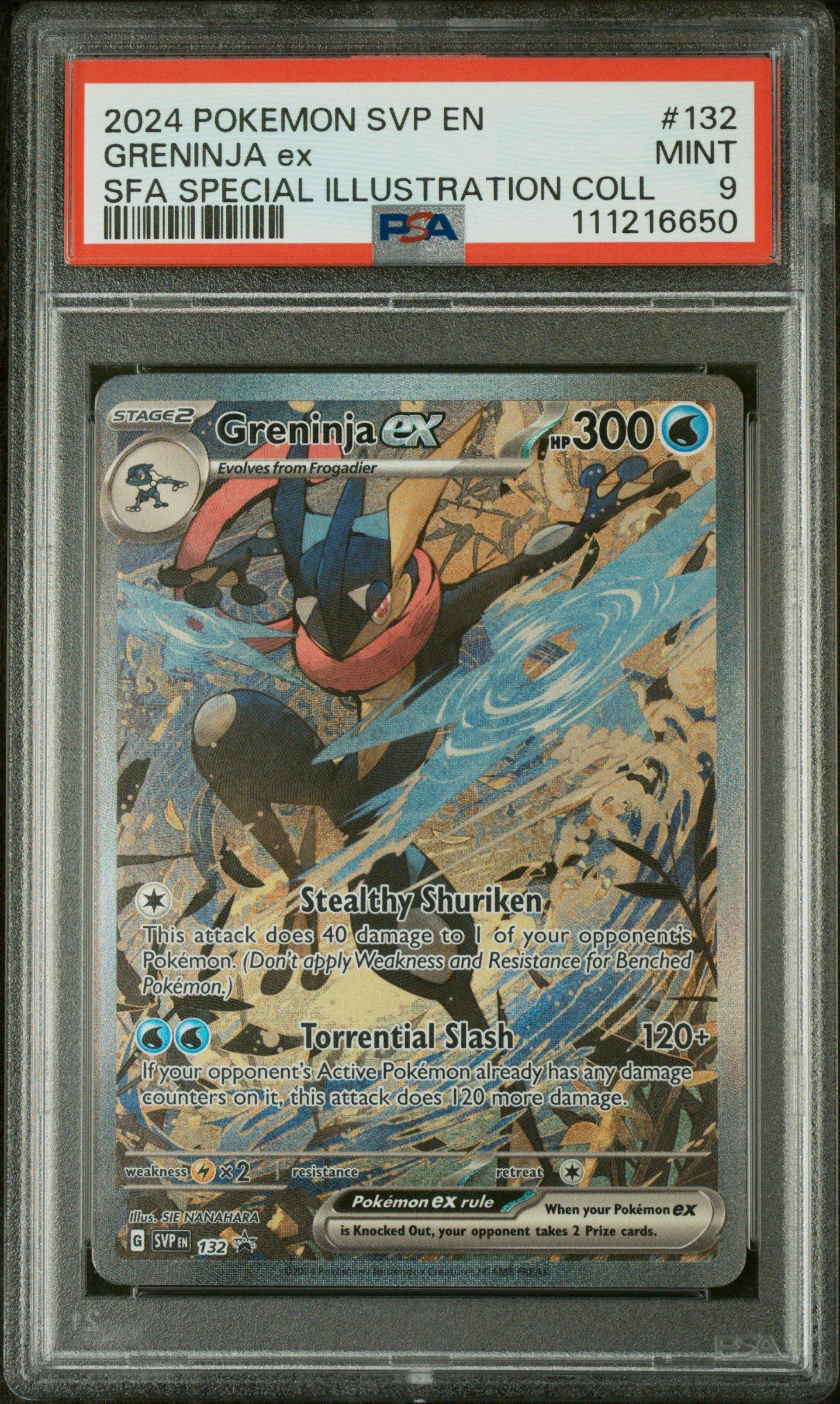 2024 Pokemon Svp En-sv Black Star Promo 132 Greninja Ex Shrouded