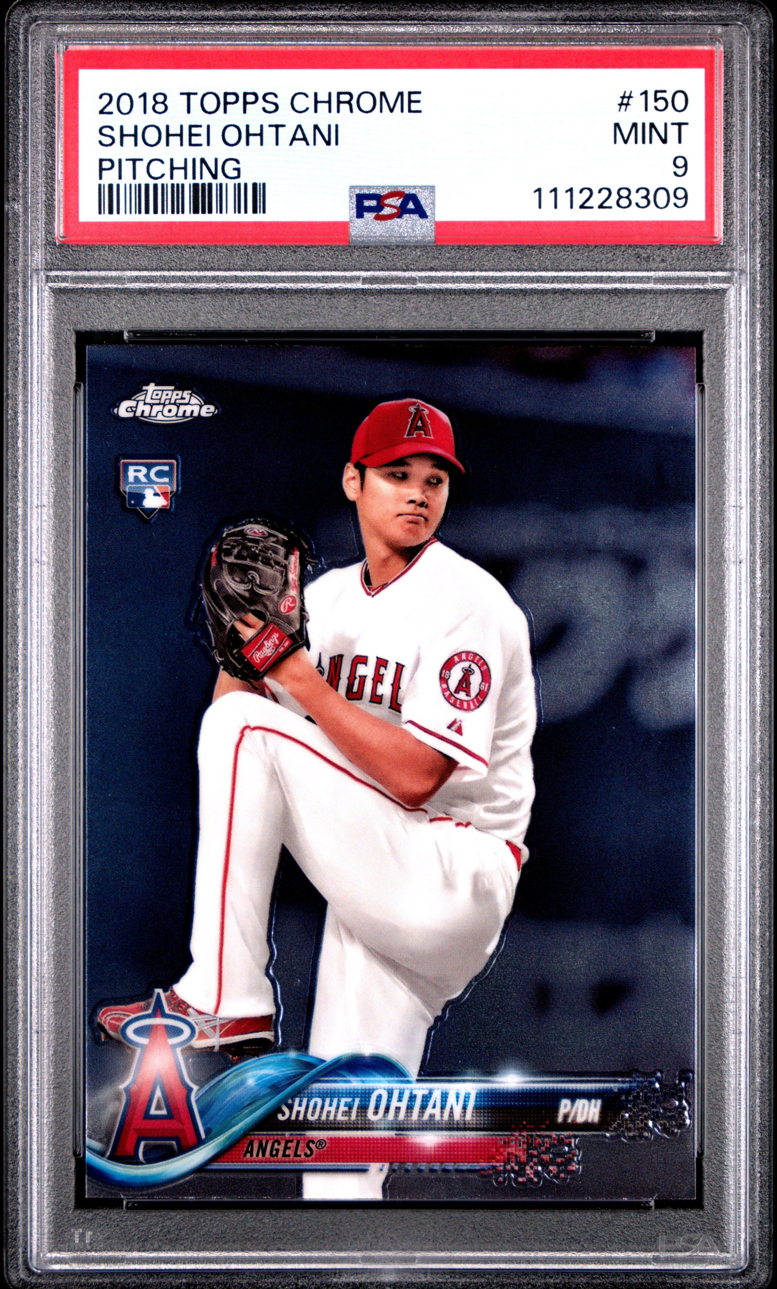 2018 Topps Chrome 150 Shohei Ohtani PSA 9 Graded Card | GameStop
