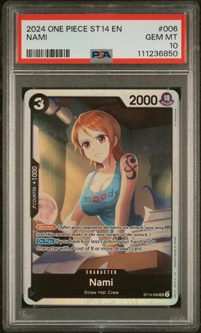 2024 One Piece Starter Deck St14-3d2y 006 Nami PSA 10 | GameStop
