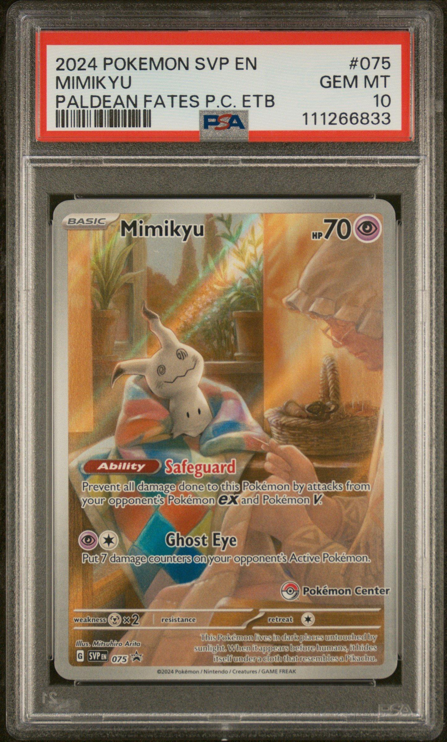 2024 Pokemon Svp En-sv Black Star Promo 075 Mimikyu Paldean Fates