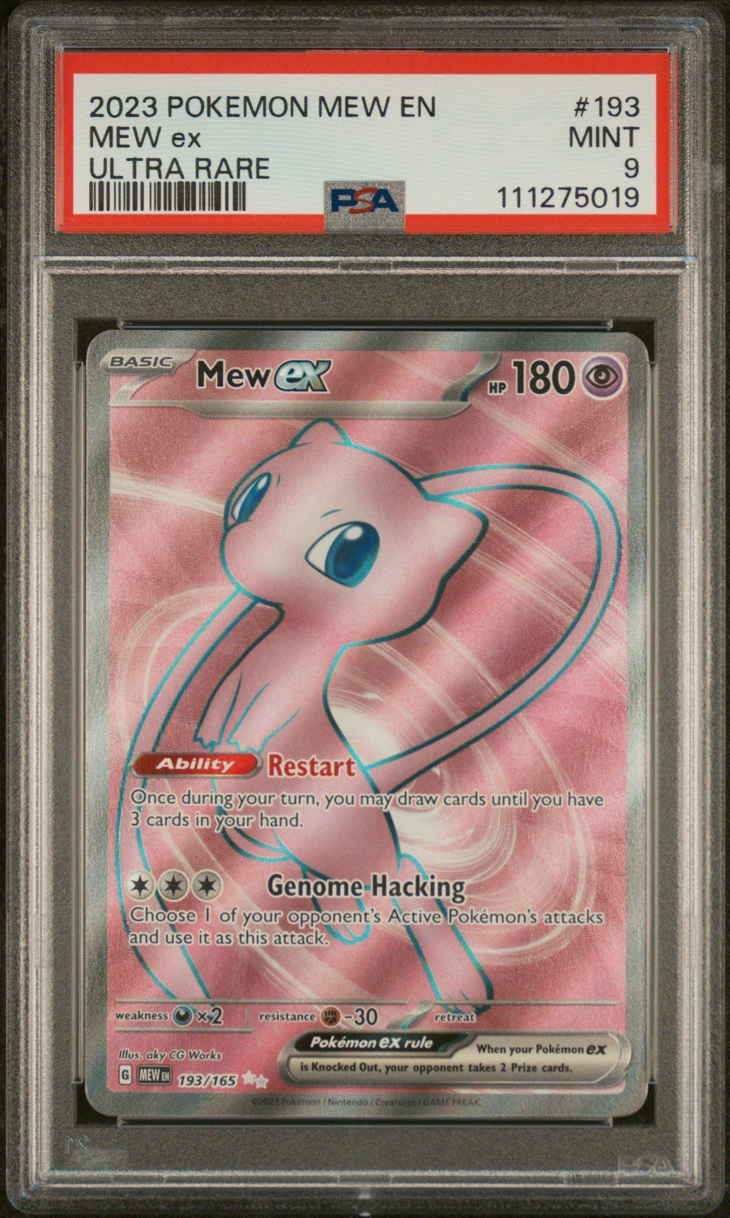 2023 Pokemon Mew En-151 193 Mew Ex Ultra Rare PSA 9 | GameStop