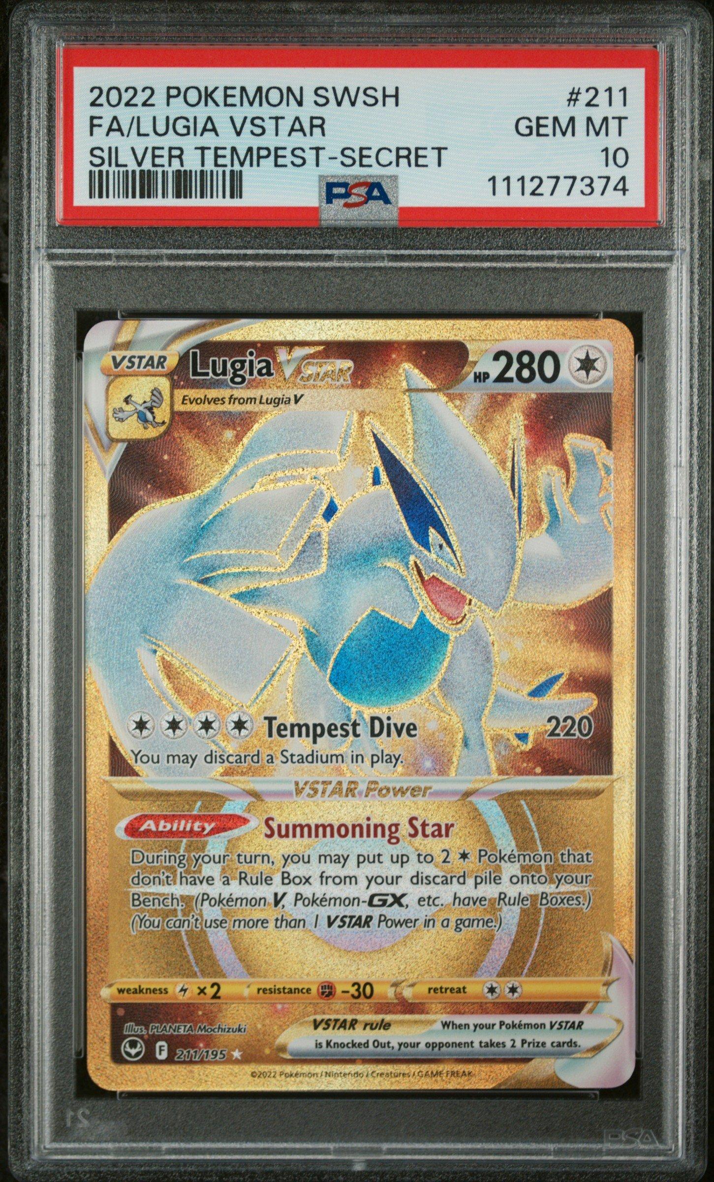 2022 Pokemon Sword & Shield Silver Tempest 211 Full Art/lugia