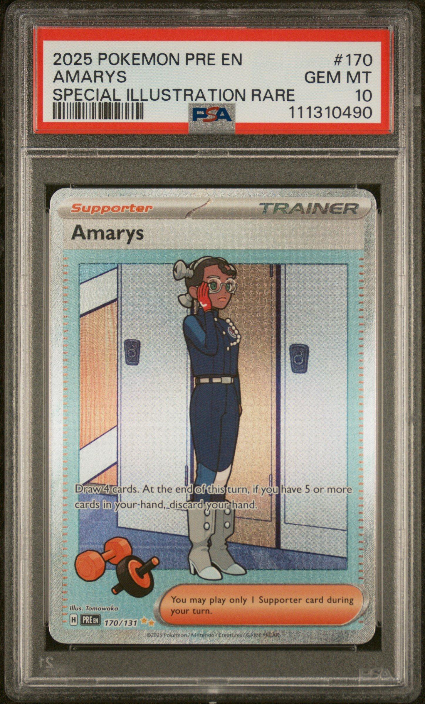 2025 Pokemon Pre En-prismatic Evolutions 170 Amarys Special