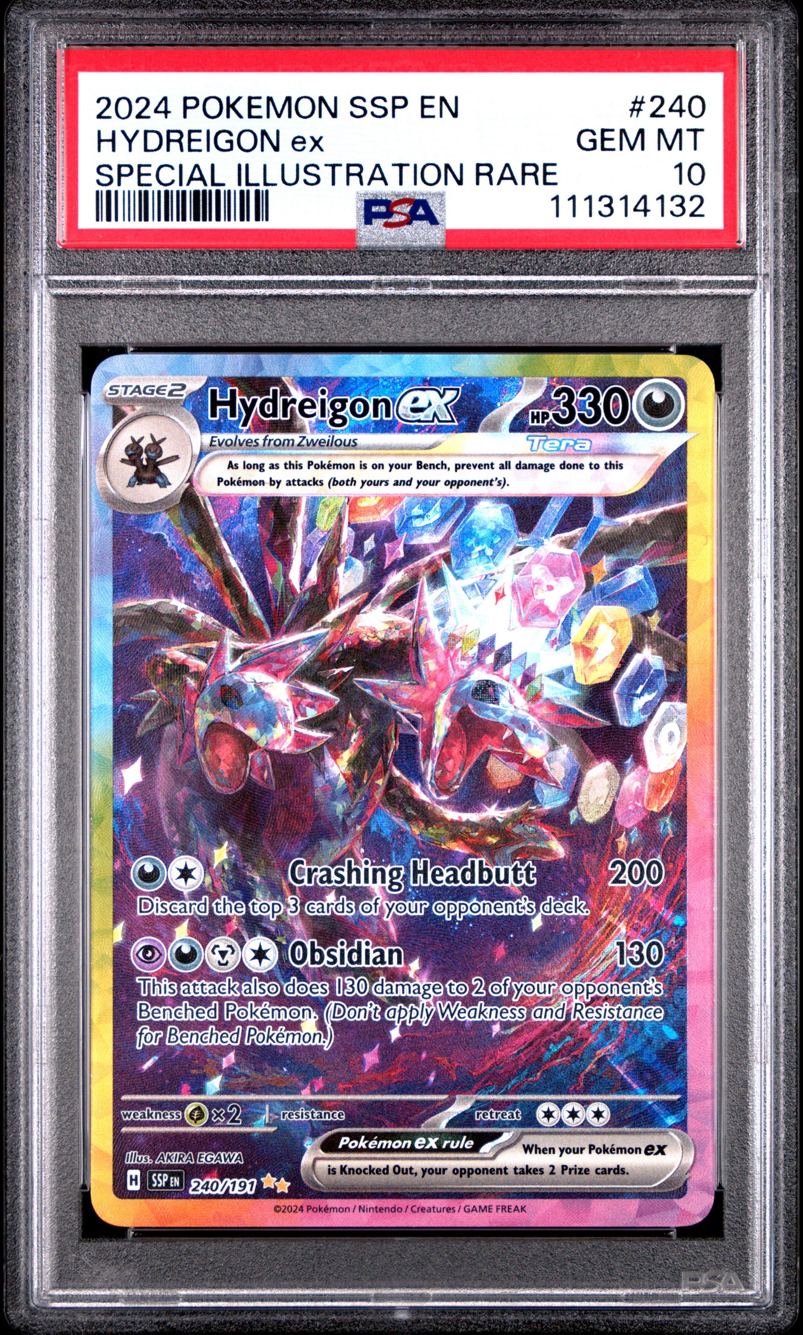 2024 Pokemon Ssp En-surging Sparks 240 Hydreigon Ex Special