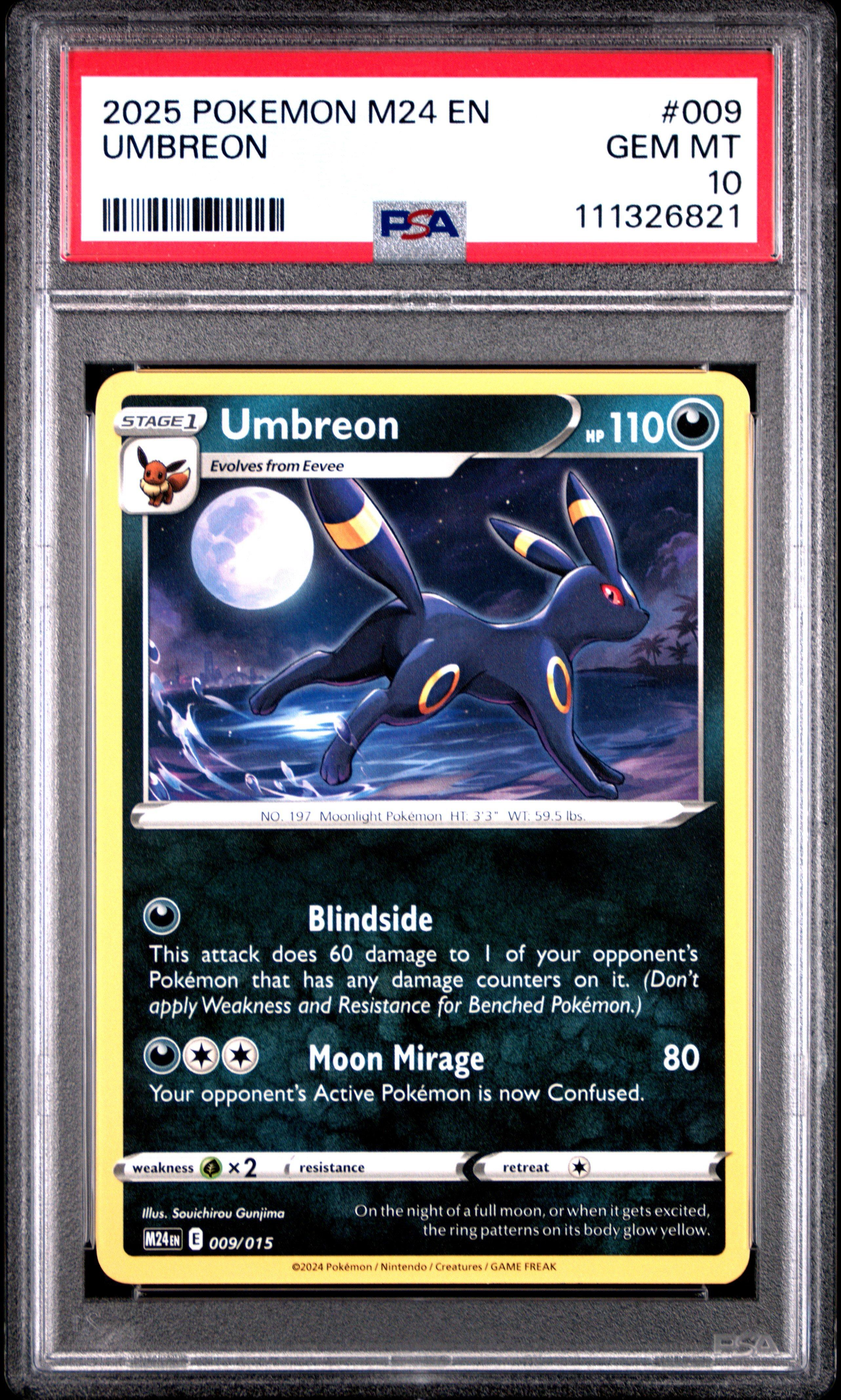 2025 Pokemon M24 En-mcdonald's Collection 009 Umbreon PSA 10