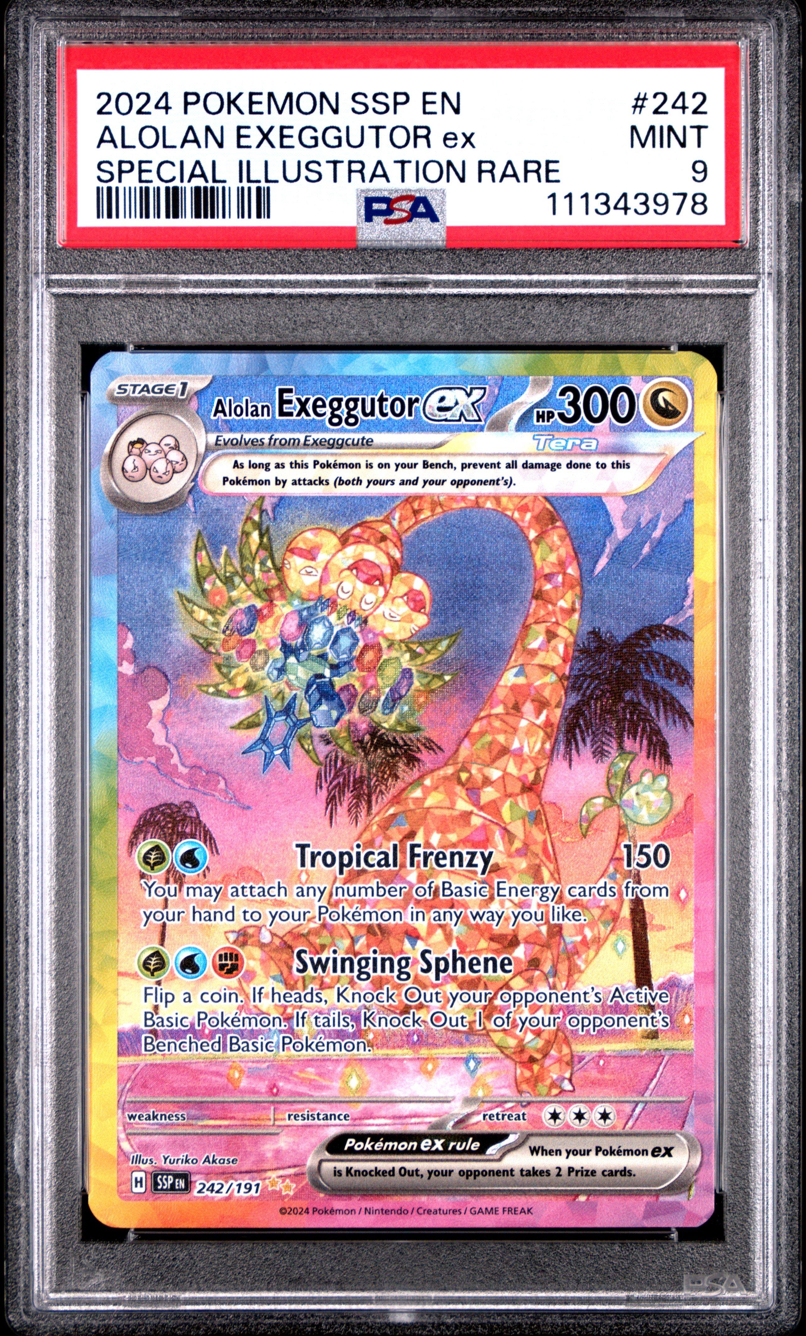 2024 Pokemon Ssp En-surging Sparks 242 Alolan Exeggutor Ex Special