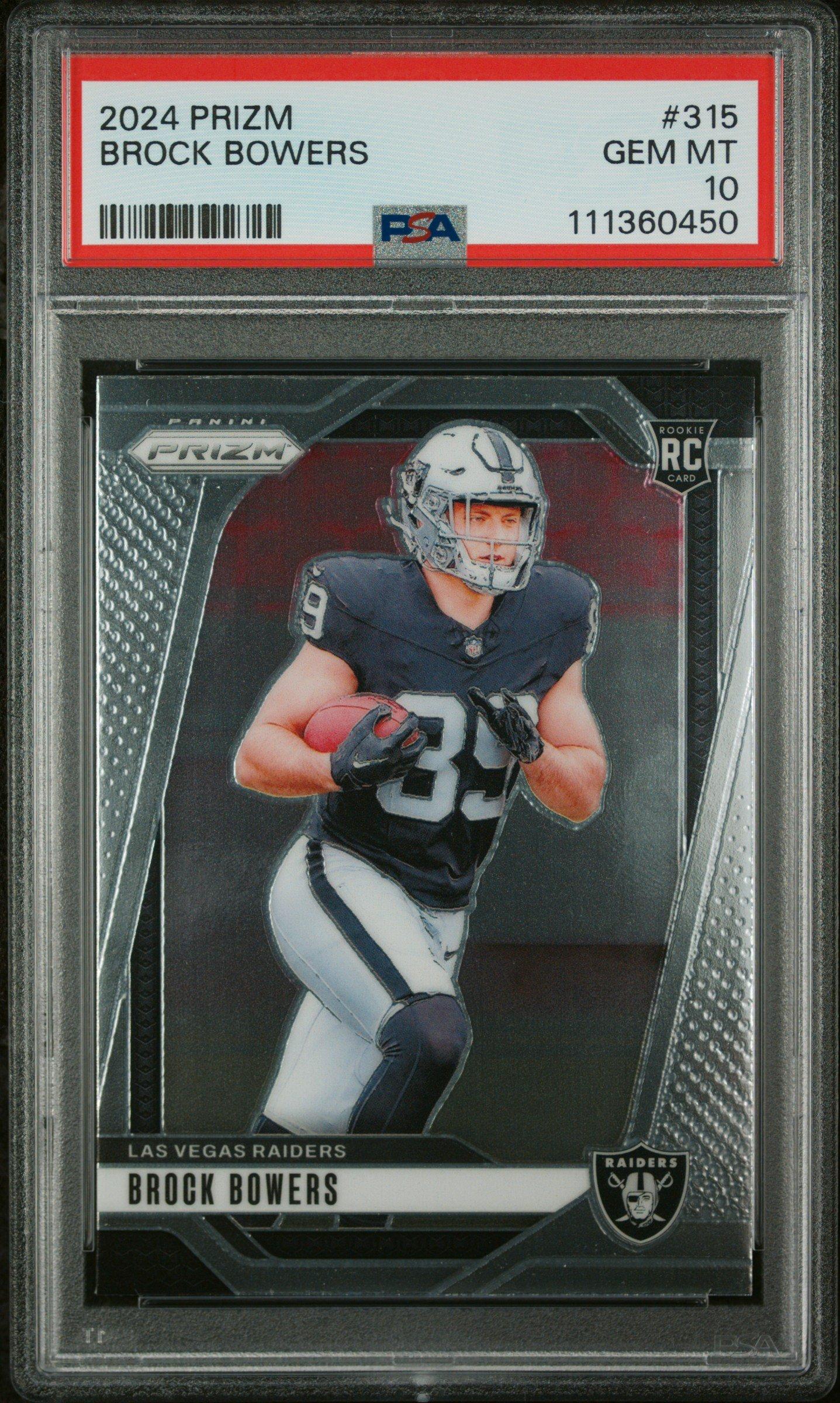 2024 Panini Prizm 315 Brock Bowers PSA