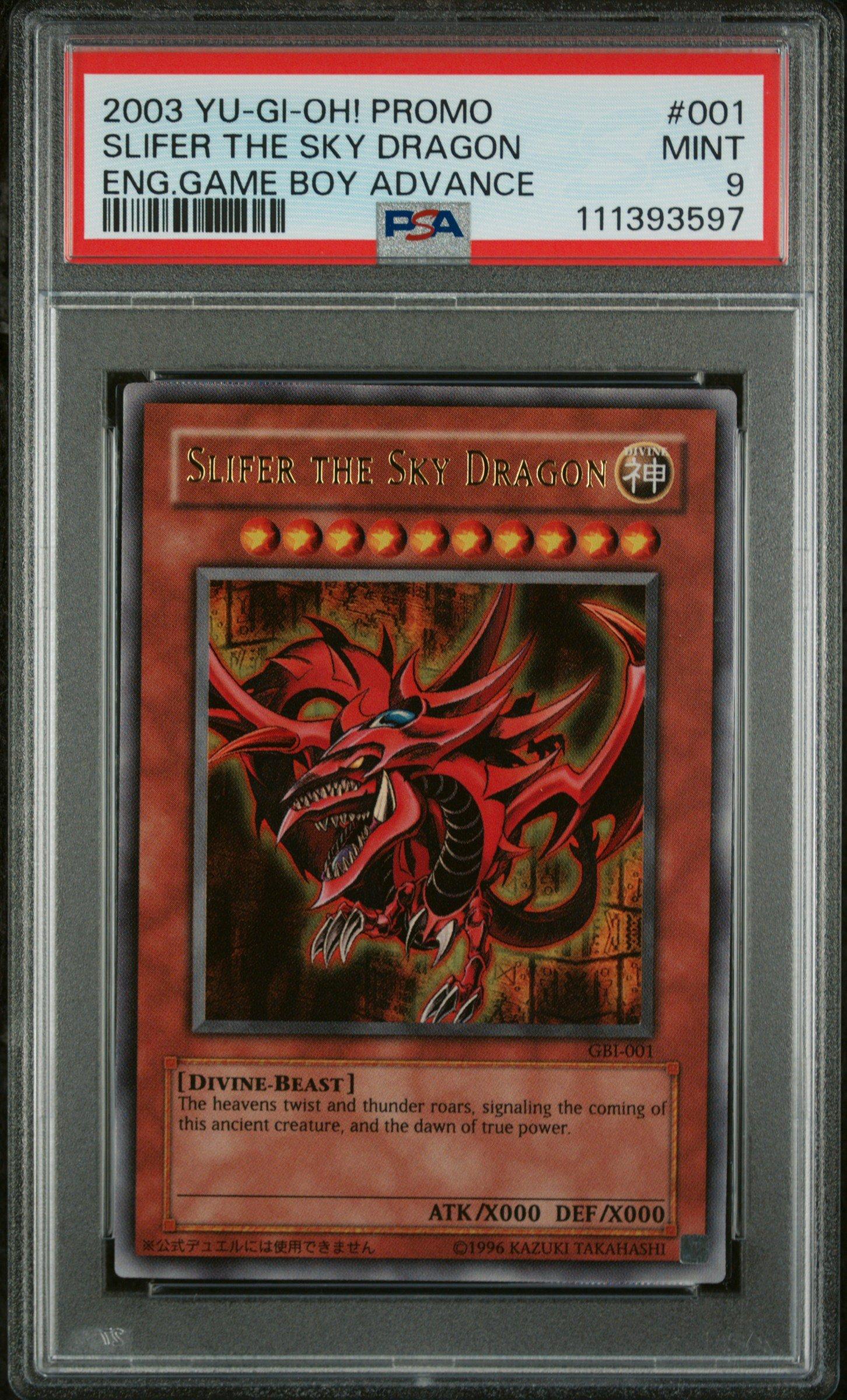 2003 Yu-gi-oh! Promo 001 Slifer The Sky Dragon English Game Boy