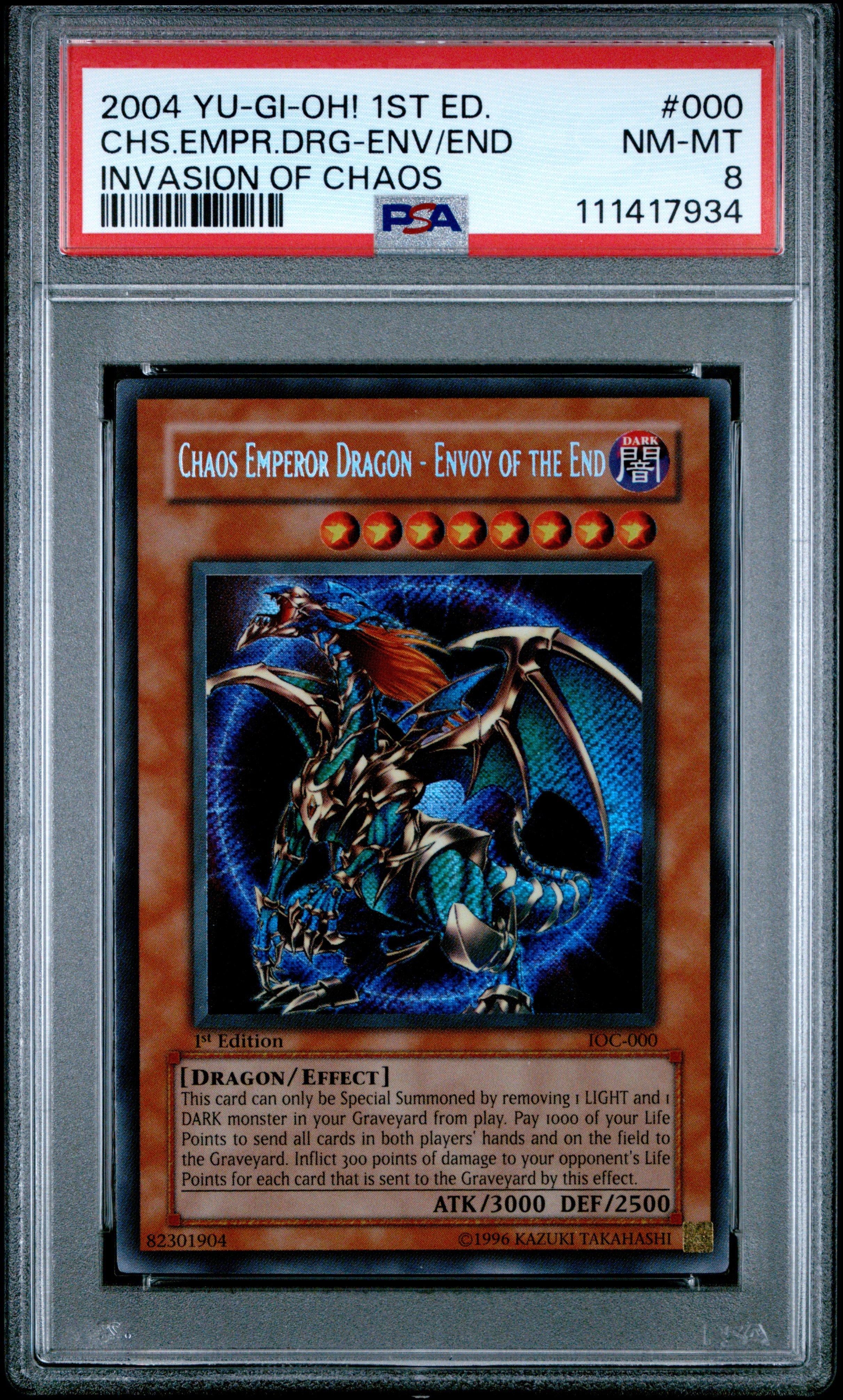 2004 Yu-gi-oh! Ioc-invasion Of Chaos 000 Chaos Emperor Dragon