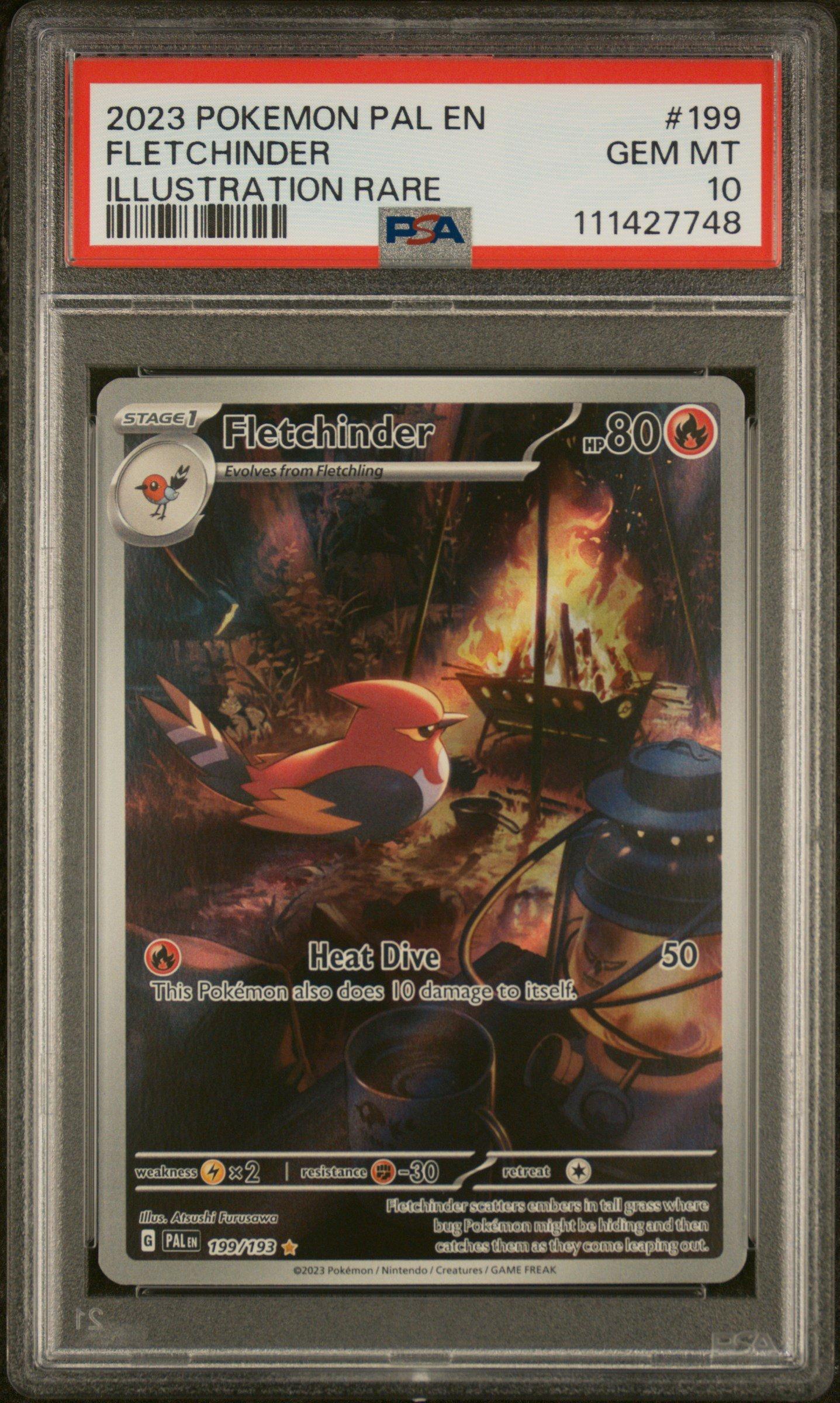 2023 Pokemon Pal En-paldea Evolved 199 Fletchinder Illustration