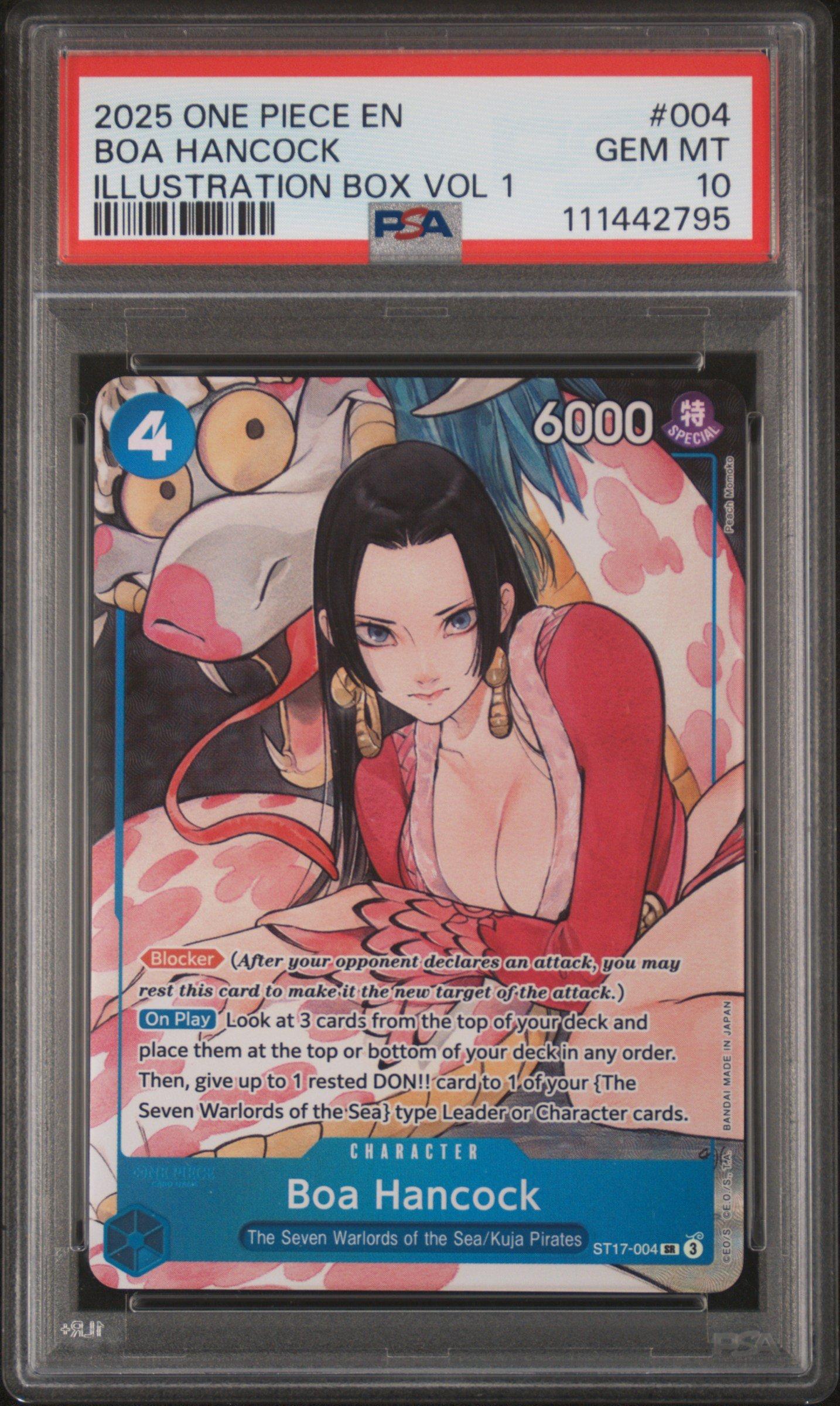 2025 One Piece Promos 004 Boa Hancock Illustration Box Vol 1 PSA 10