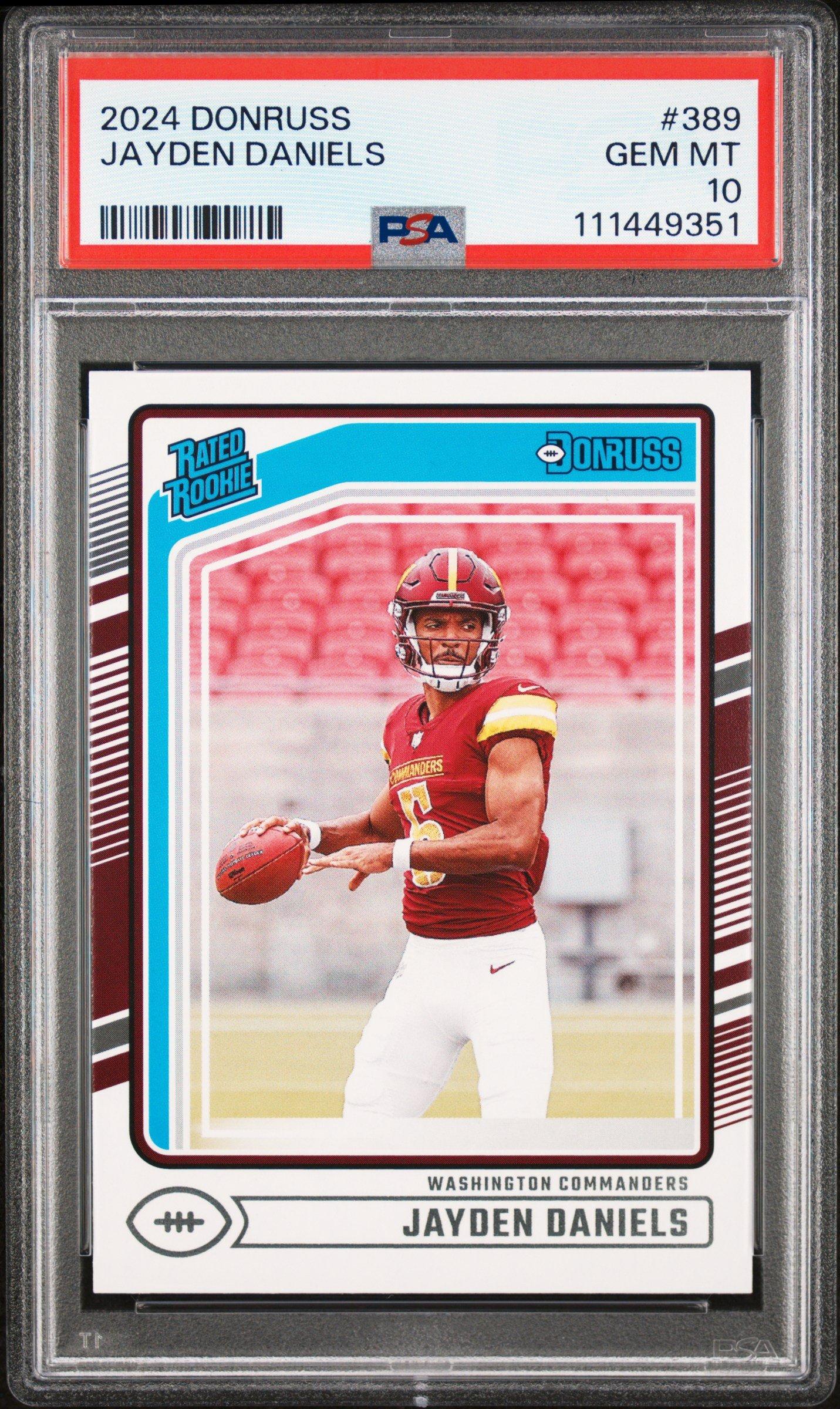 2024 Panini Donruss 389 Jayden Daniels PSA 10